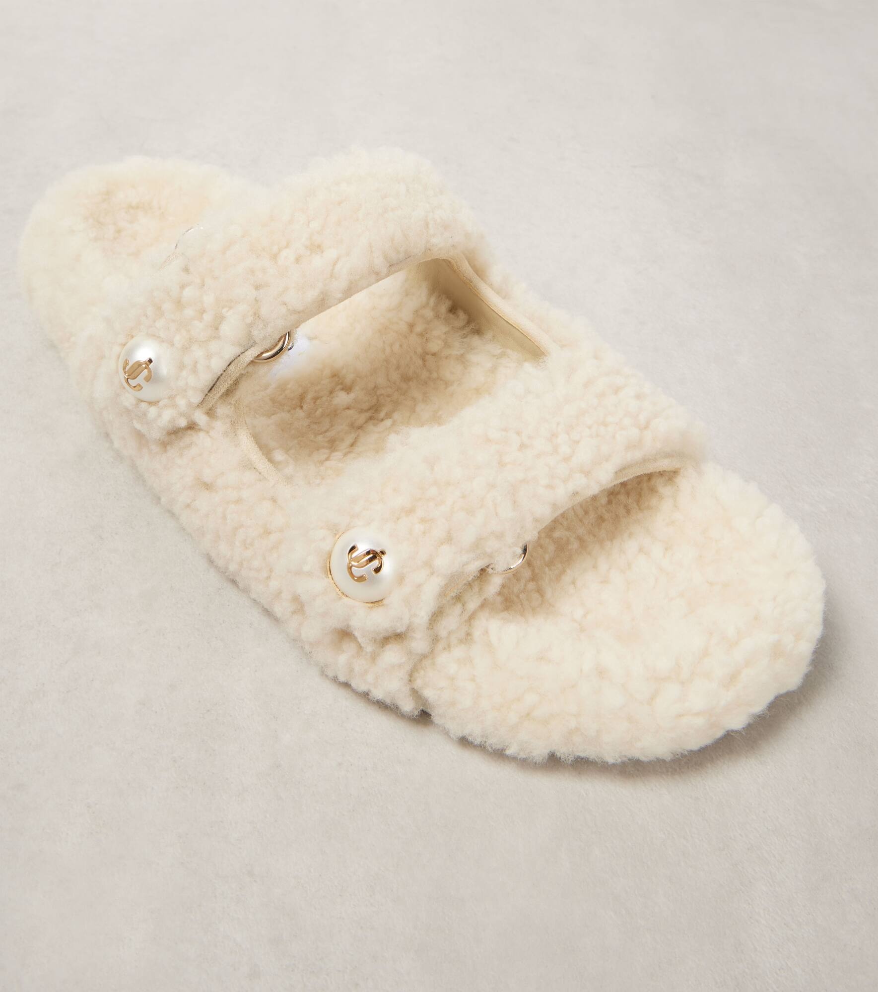 Fayence shearling sandals - 5