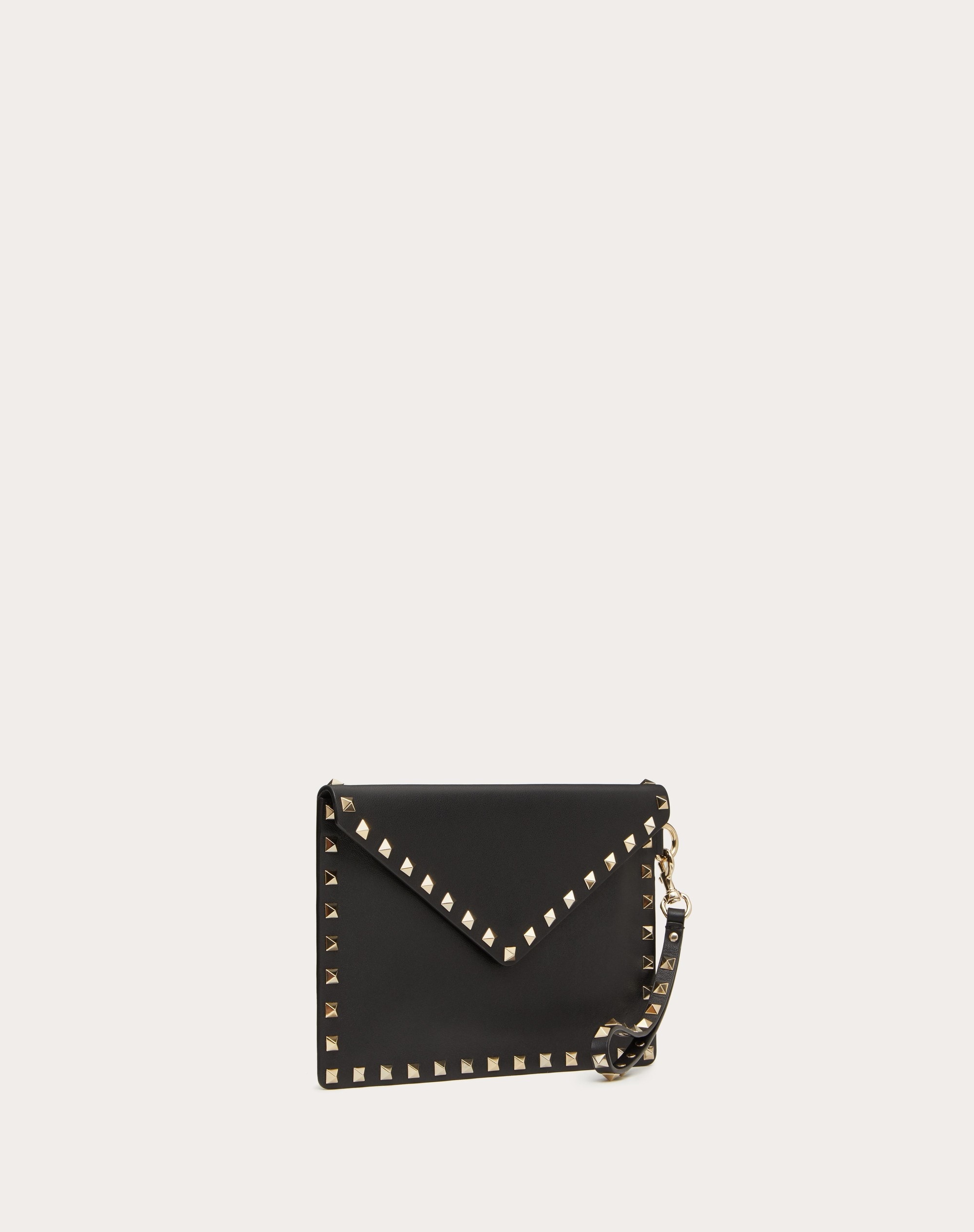 ROCKSTUD CALFSKIN POUCH - 2