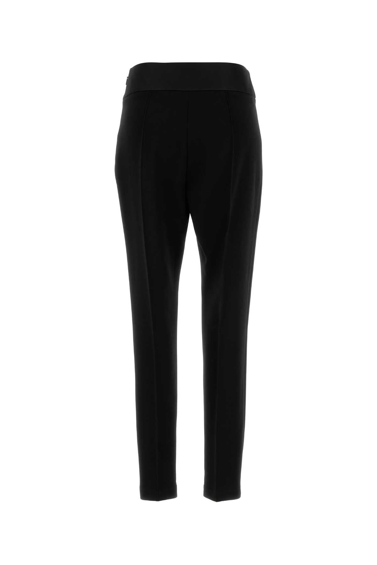 Fendi Women Black Stretch Cady Pant - 2