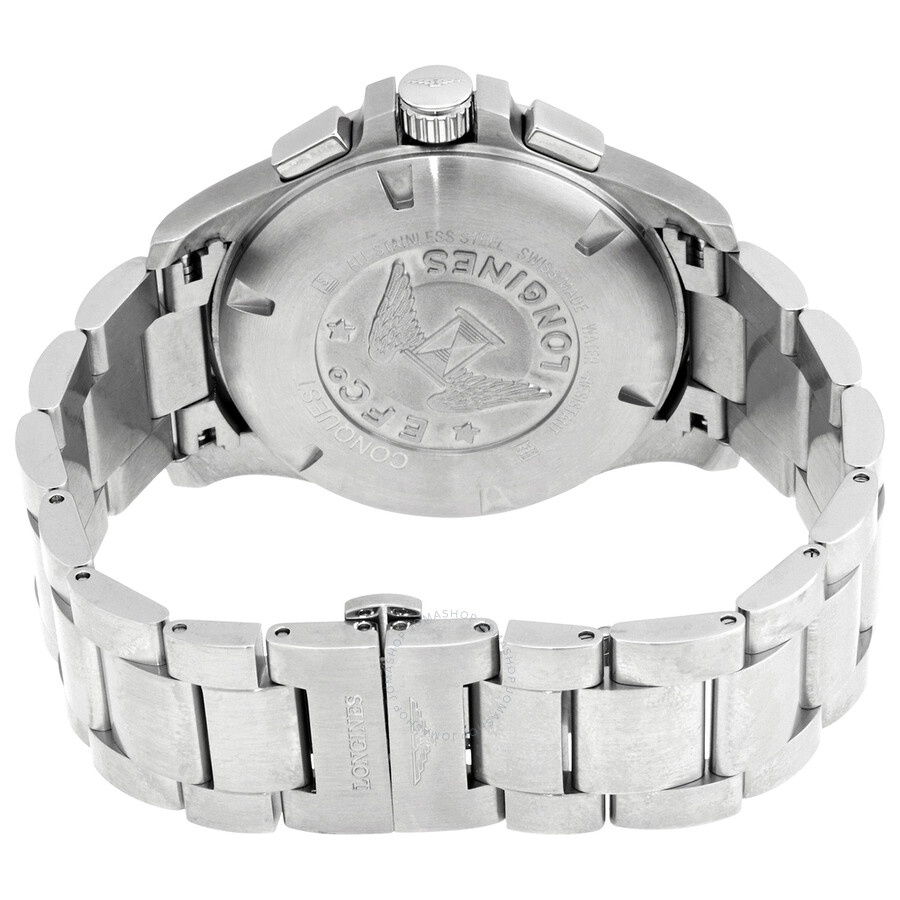 Longines Conquest V.H.P. Chronograph Quartz Silver Dial Men's Watch L3.727.4.76.6 - 3
