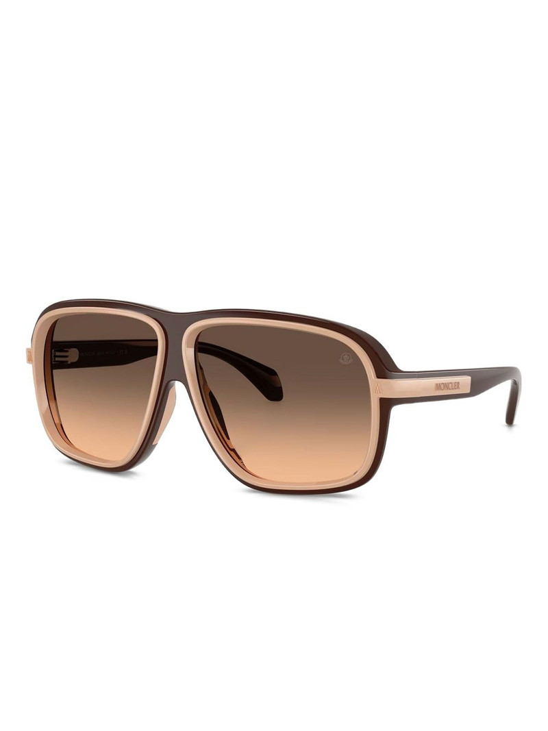 Moncler two-tone pilot-frame sunglasses outlook