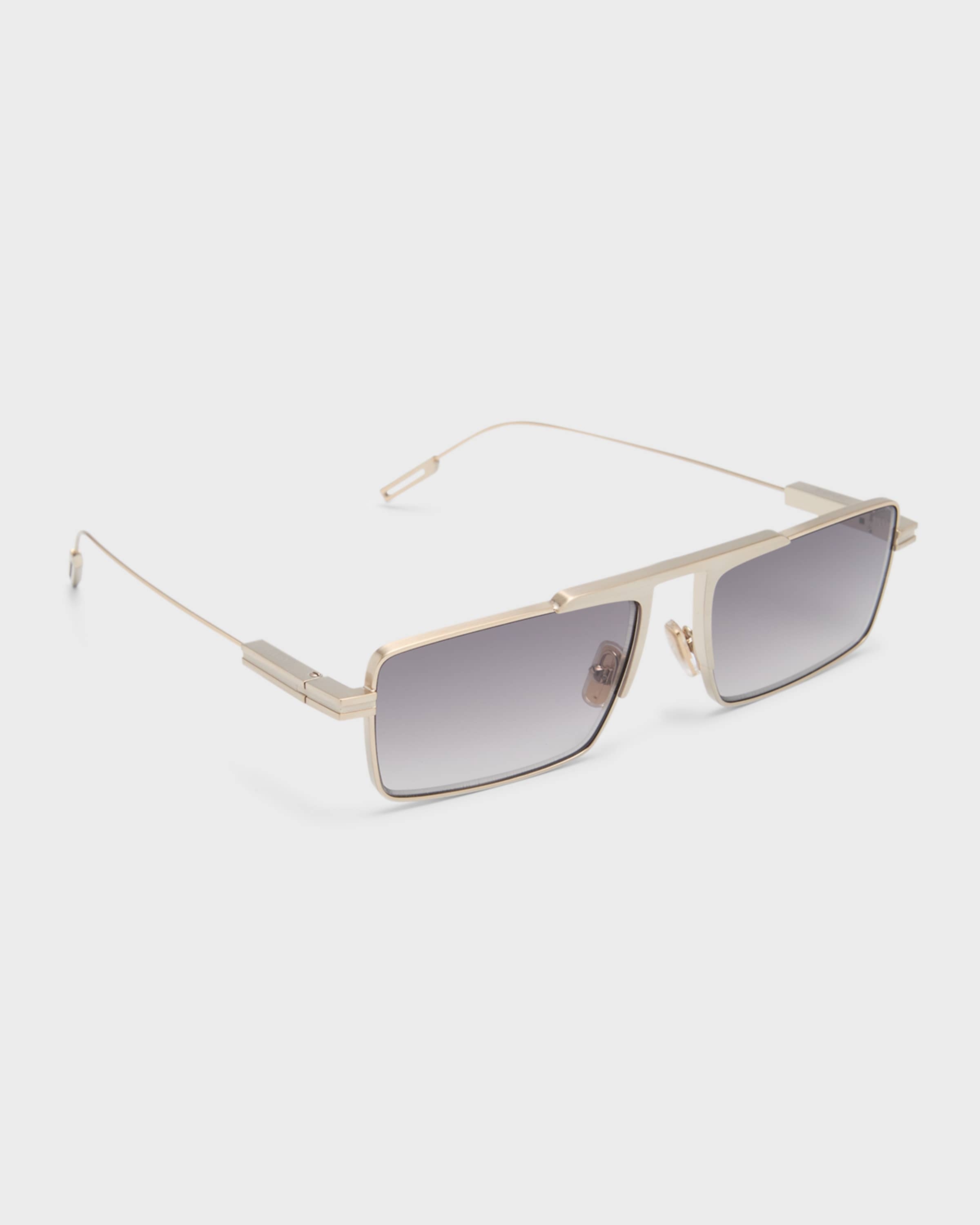 Men's EZ0233 Metal Rectangle Sunglasses - 1