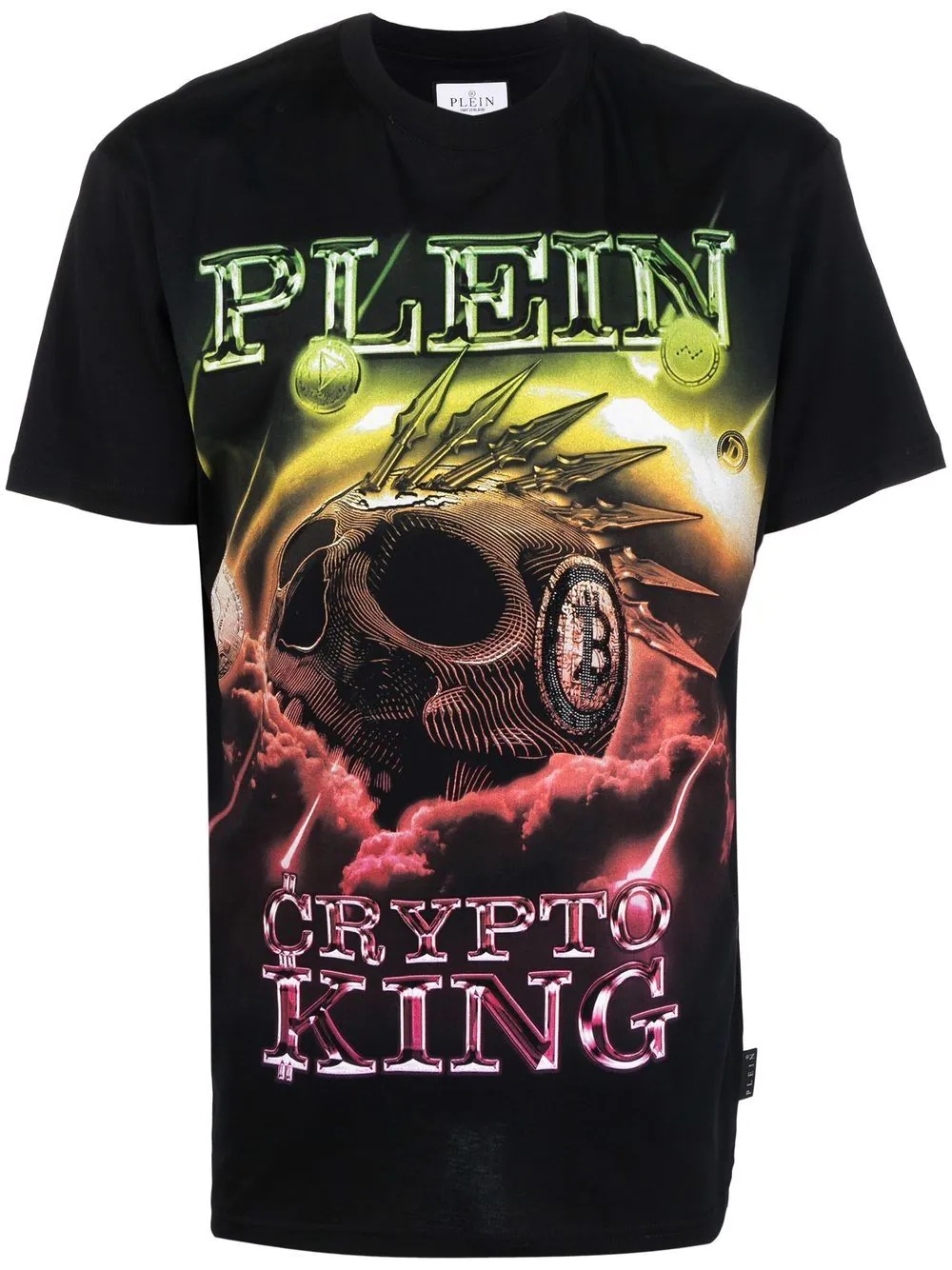 'Crypto King' cotton T-shirt - 1