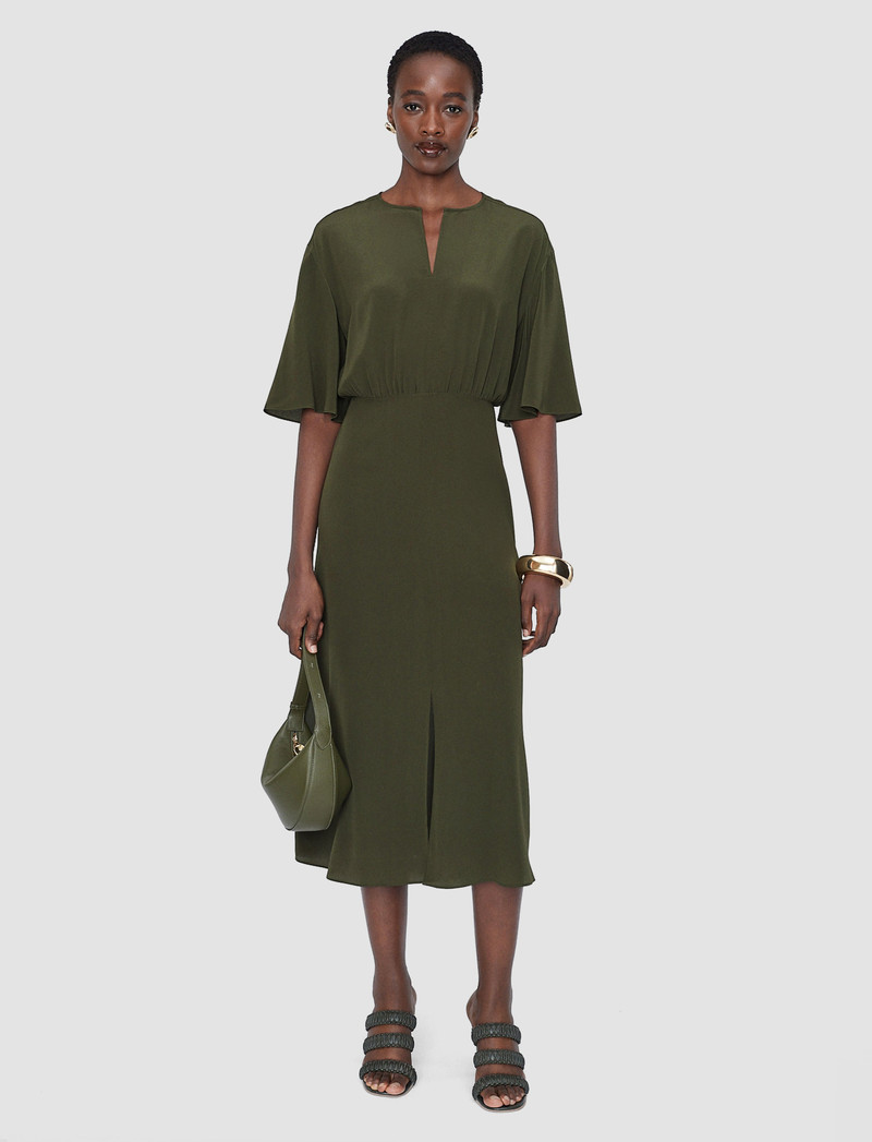 JOSEPH Silsila Crepe de Soie Silk Dress outlook