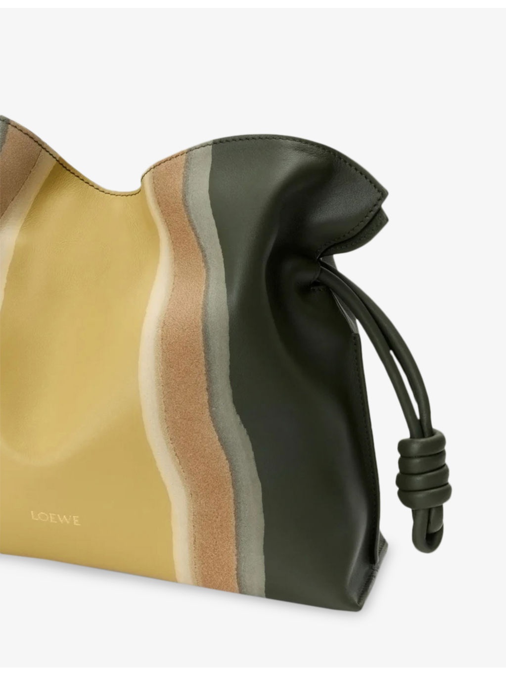 Flamenco Medium Leather Clutch Bag - 7