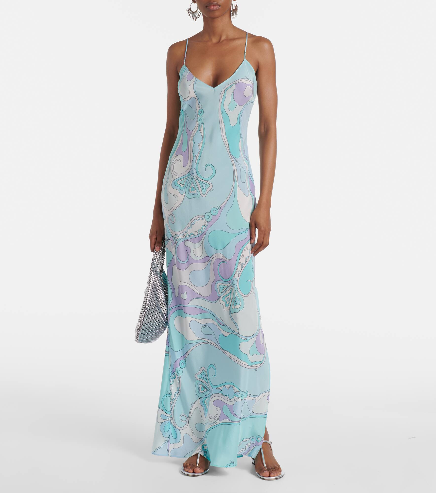 Orchidee silk maxi dress - 2