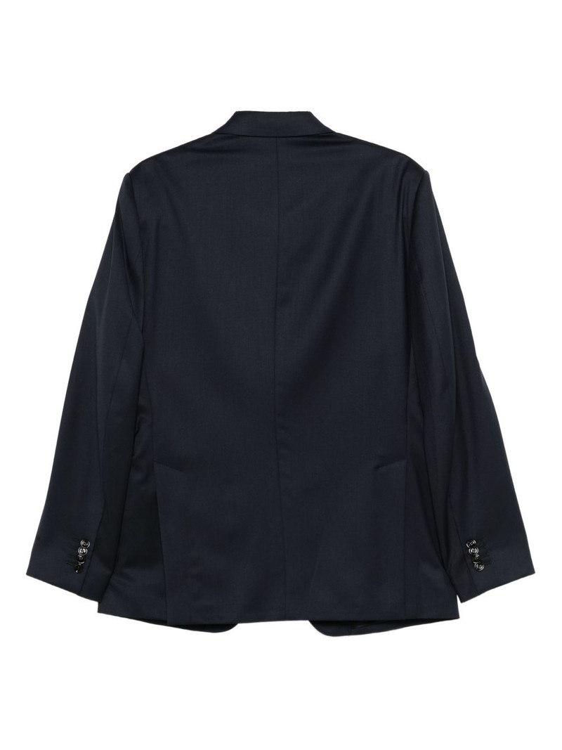 LARDINI virigin wool single-breasted blazer outlook