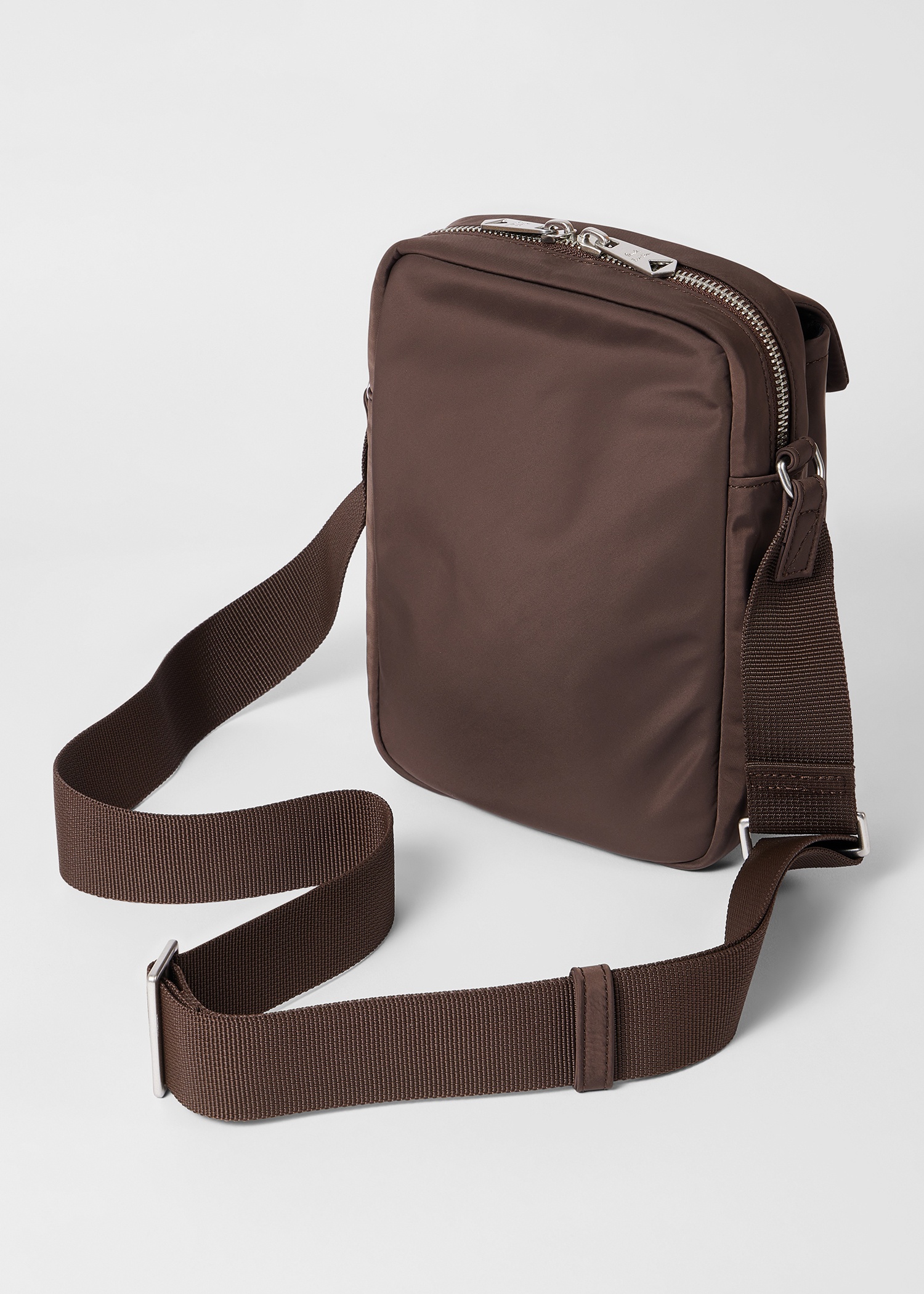 Brown Recycled Polyester Flight Bag - 2