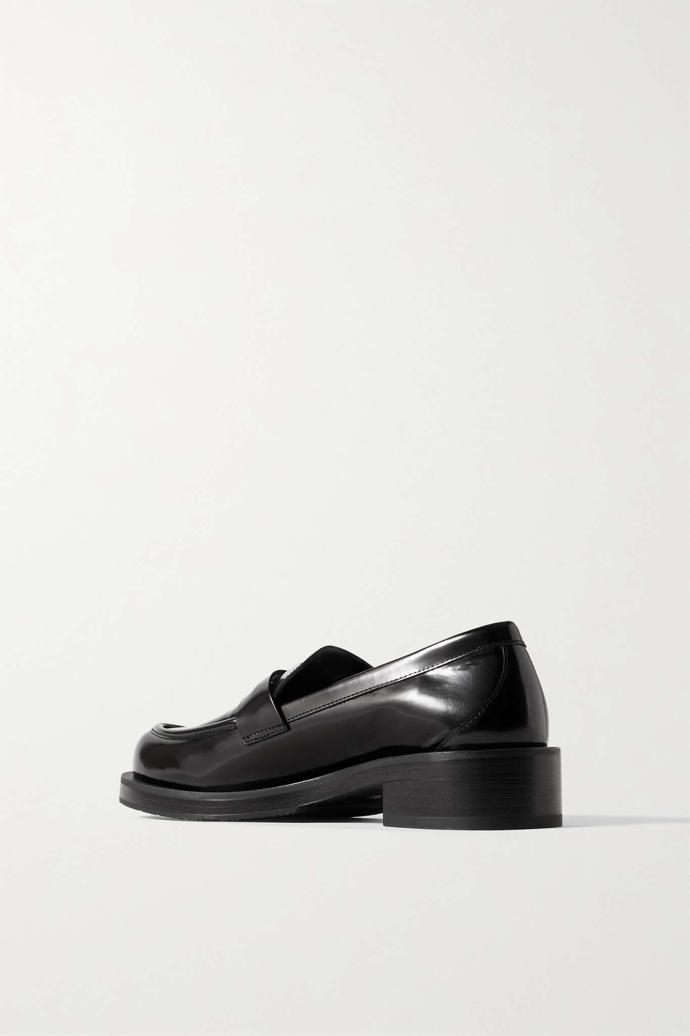 Palmer glossed-leather loafers - 3