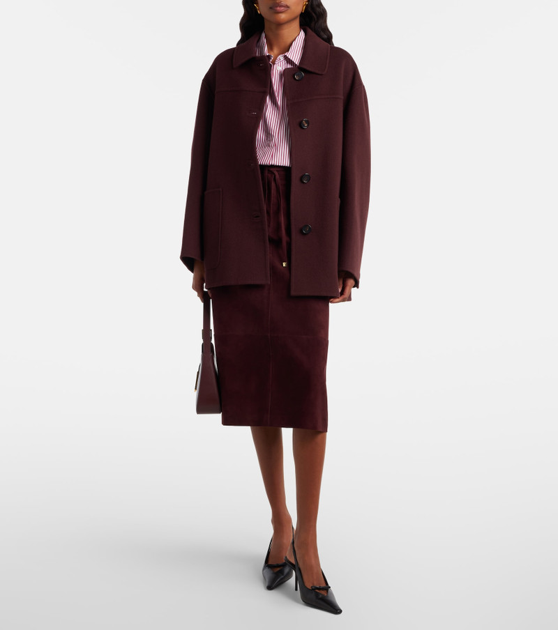 'S Max Mara Suede midi skirt outlook