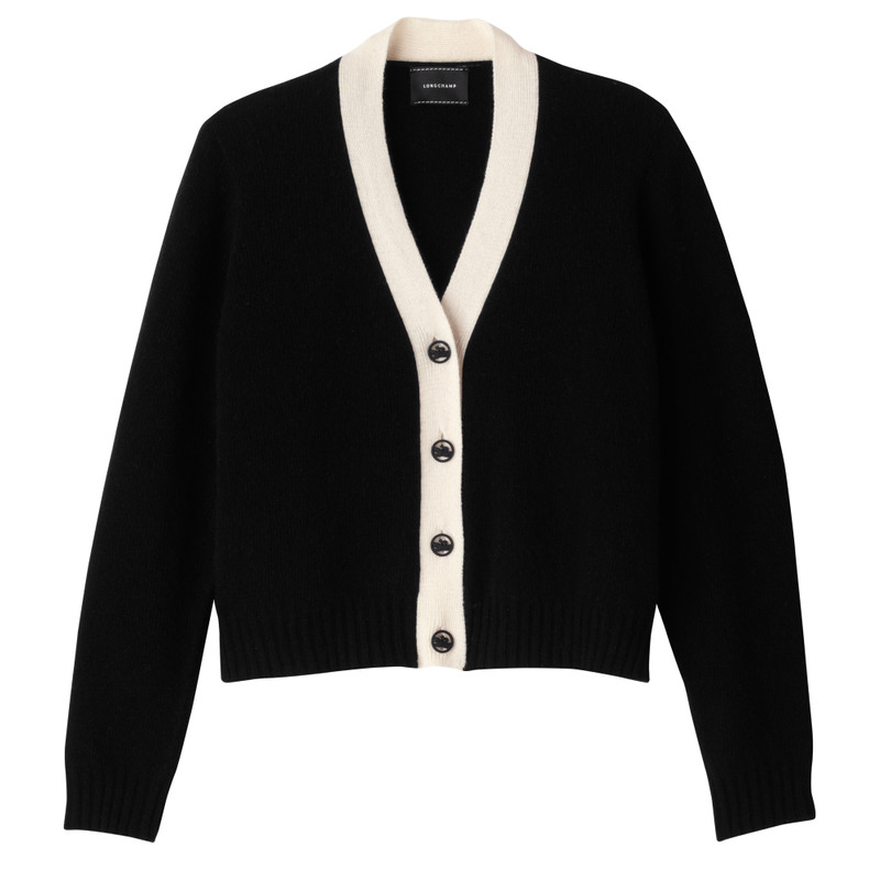 Fall-Winter 2023 Collection Cardigan Black/Ivory - OTHER 1