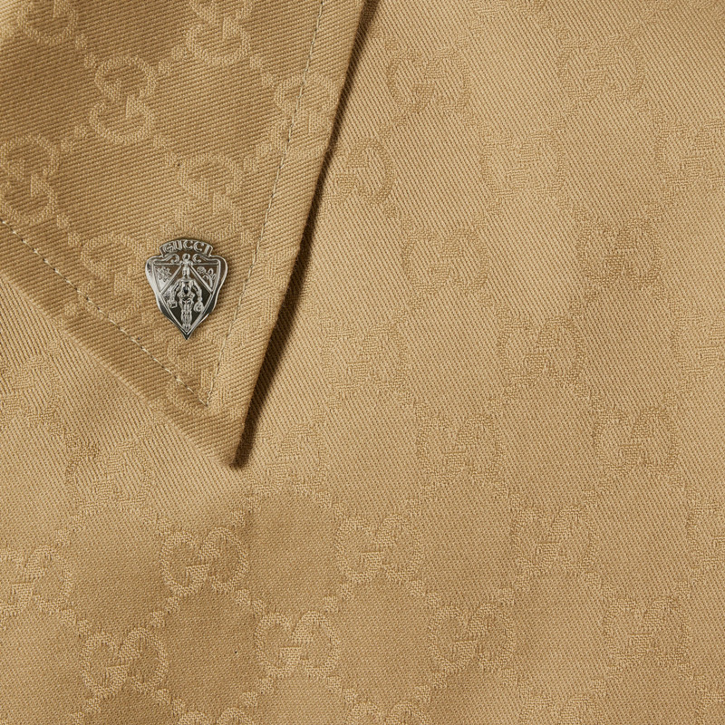 GG cotton gabardine coat 5