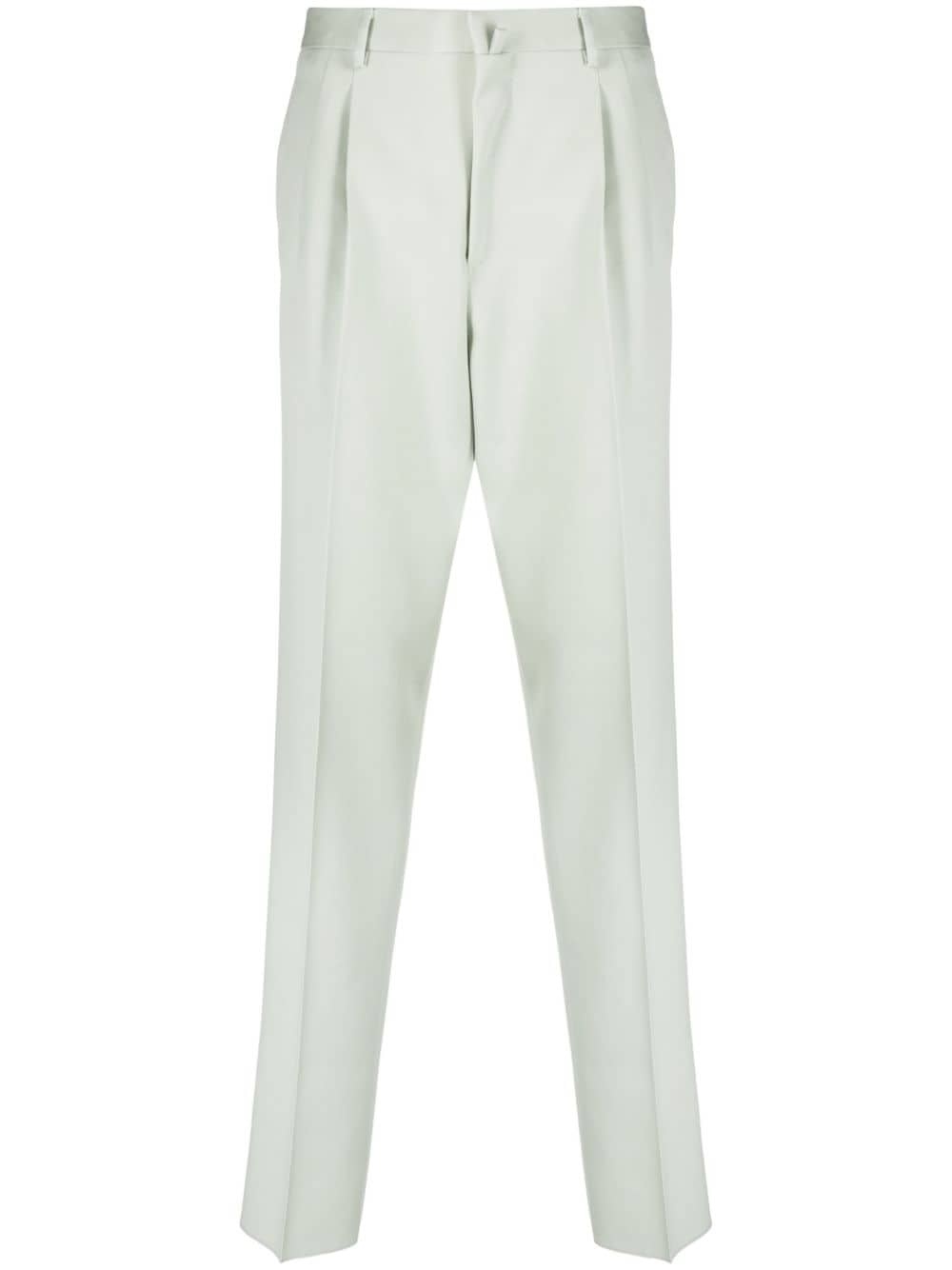 pressed-crease tailored trousers - 1