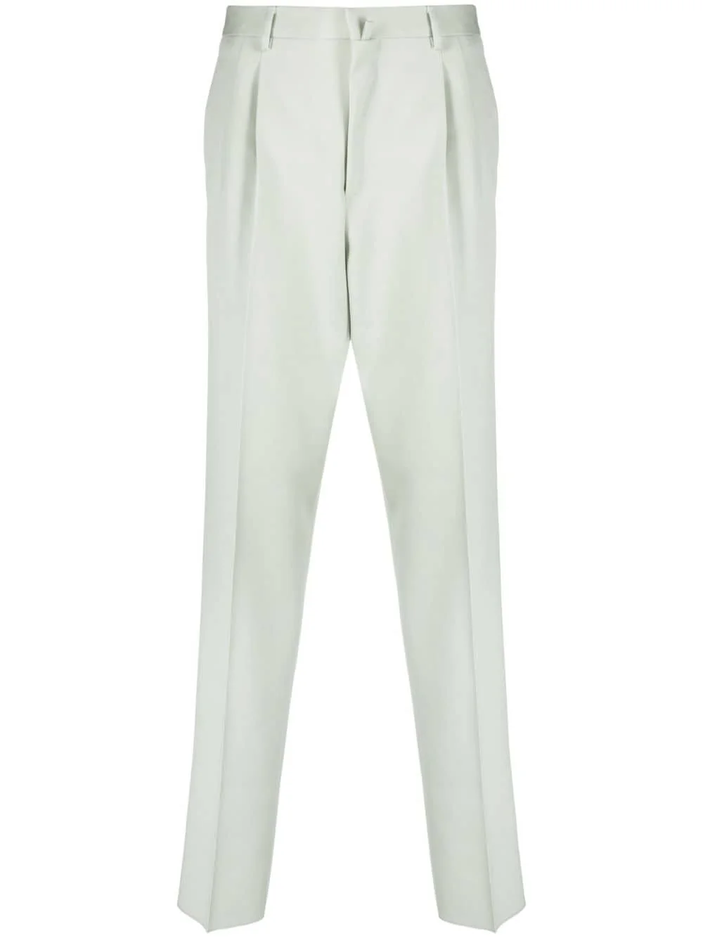 pressed-crease tailored trousers - 1