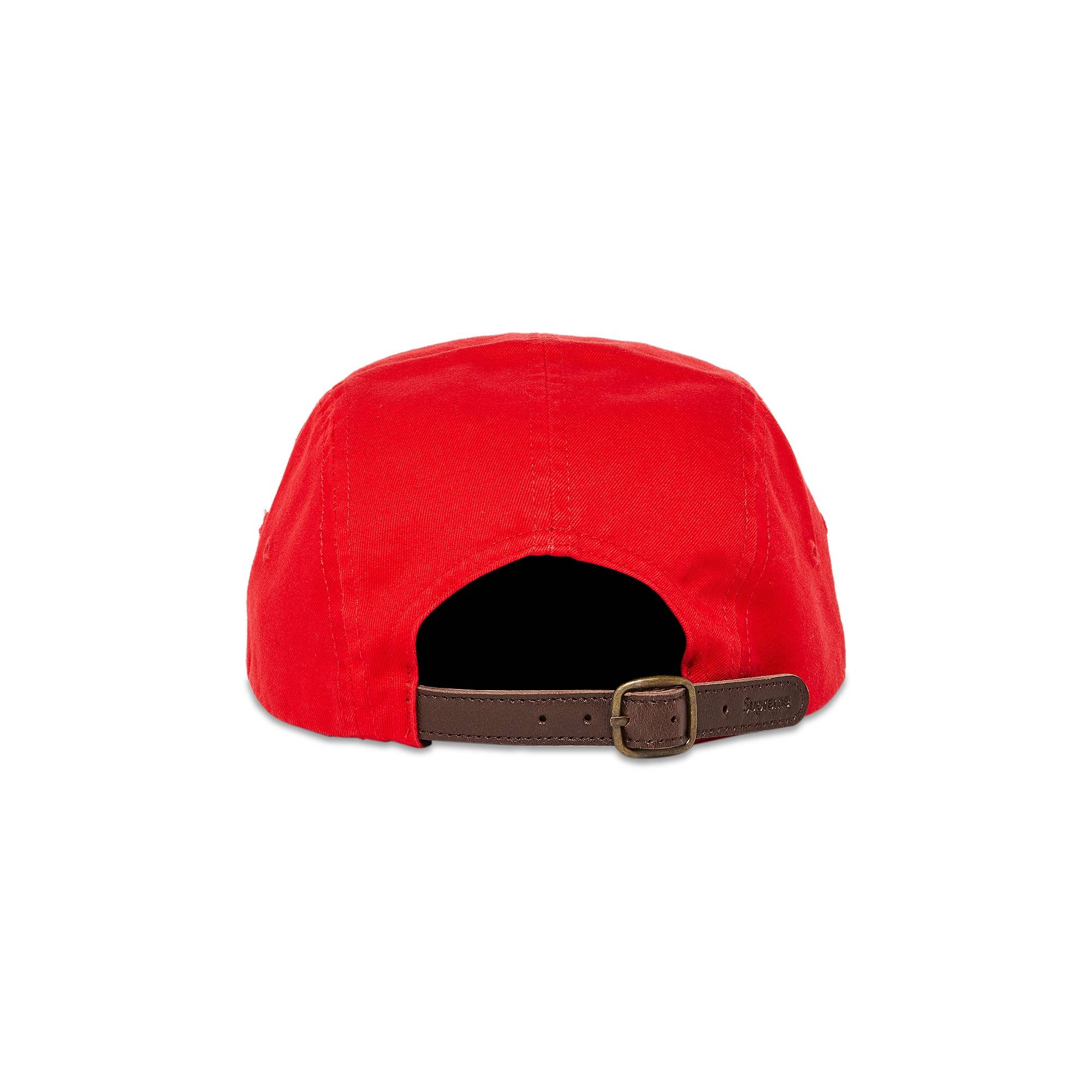 Supreme Washed Chino Twill Camp Cap 'Red' - 4