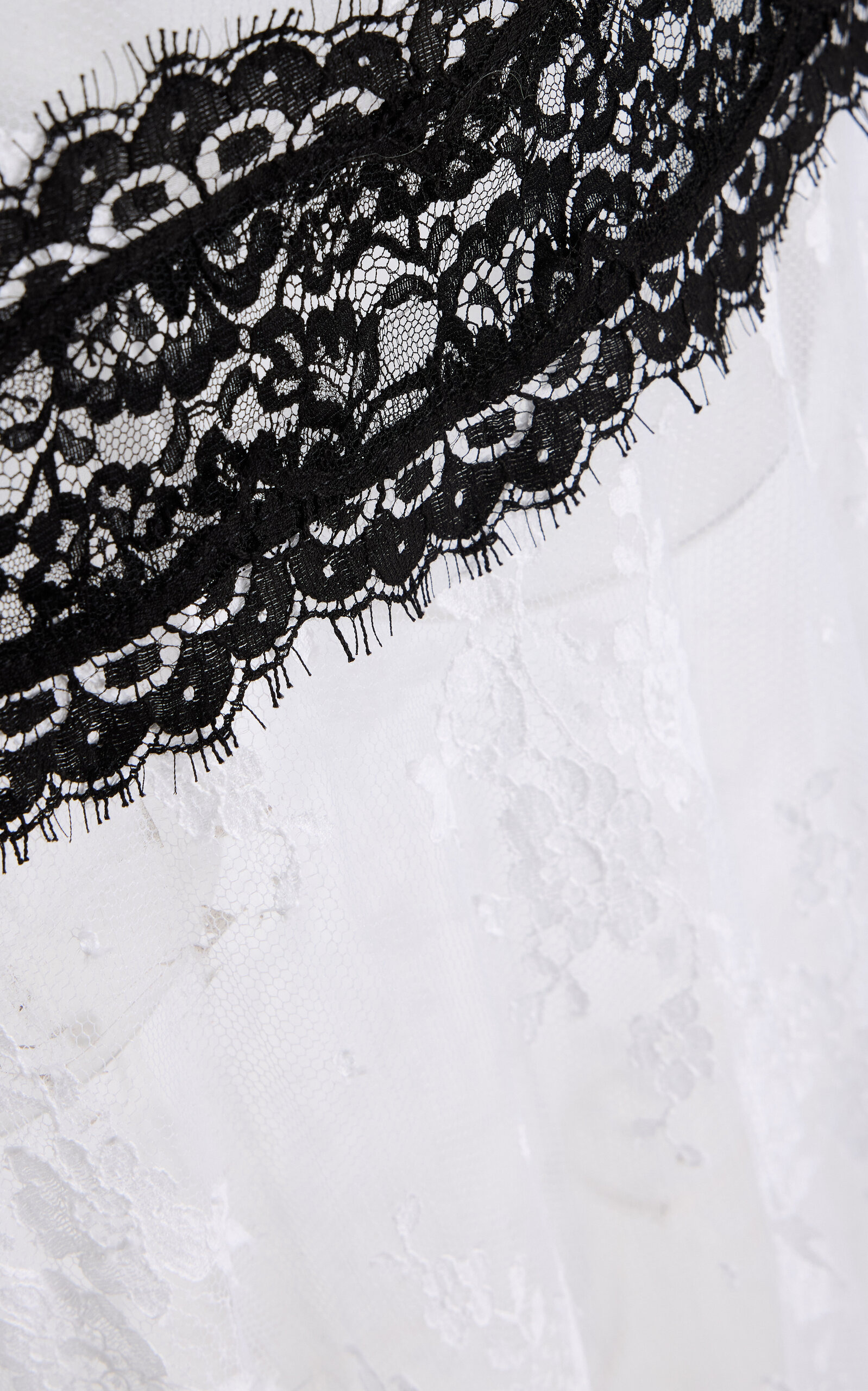 Asymmetrical Cotton-Blend Lace Midi Skirt white - 5