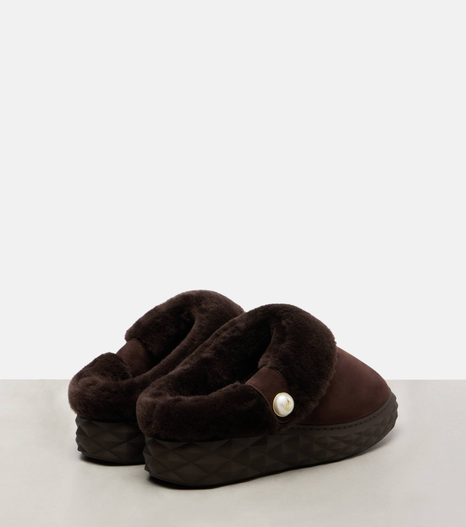 Diamond Maxi Mule F suede slippers - 2