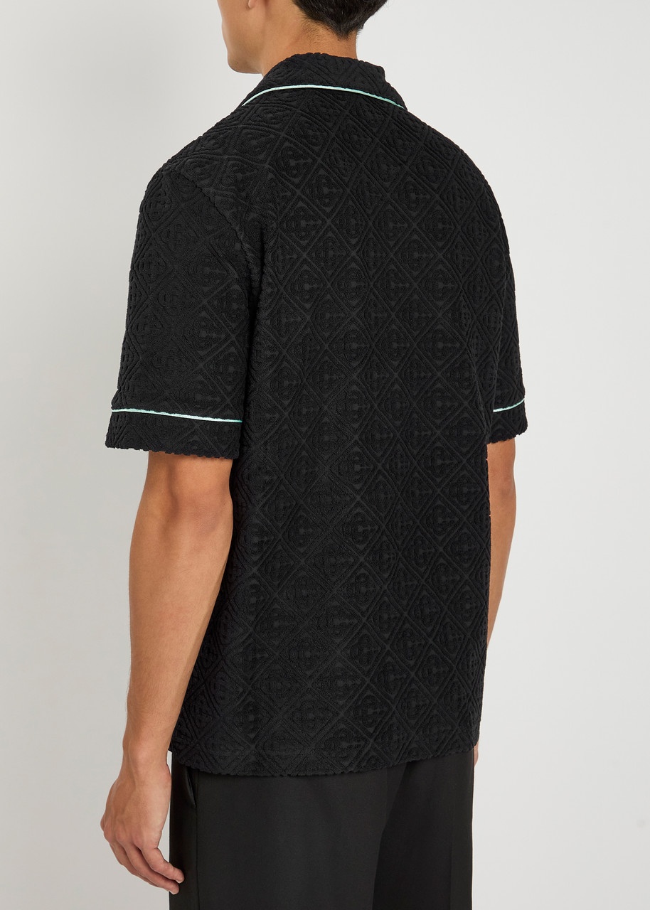 Casablanca Monogram-jacquard Towelling Cotton-blend Shirt - 3