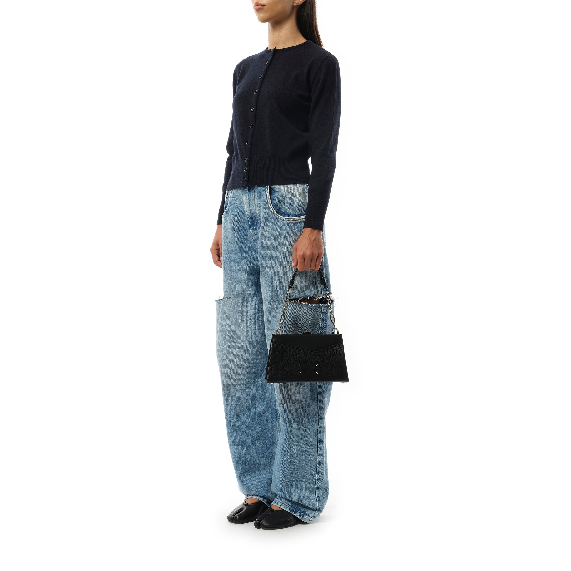 Snatched Small Shoulder Clutch Bag in Black - 4