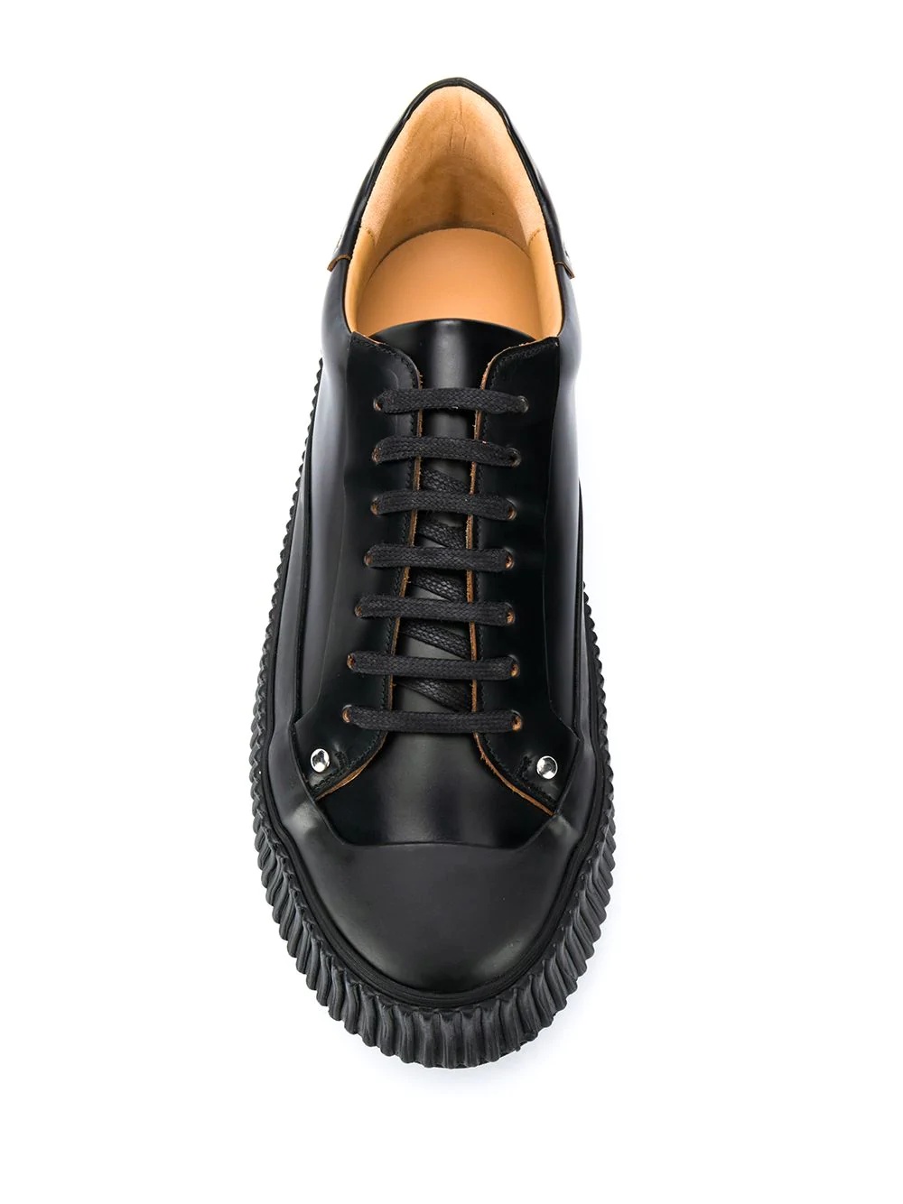 leather lace-up shoes - 4