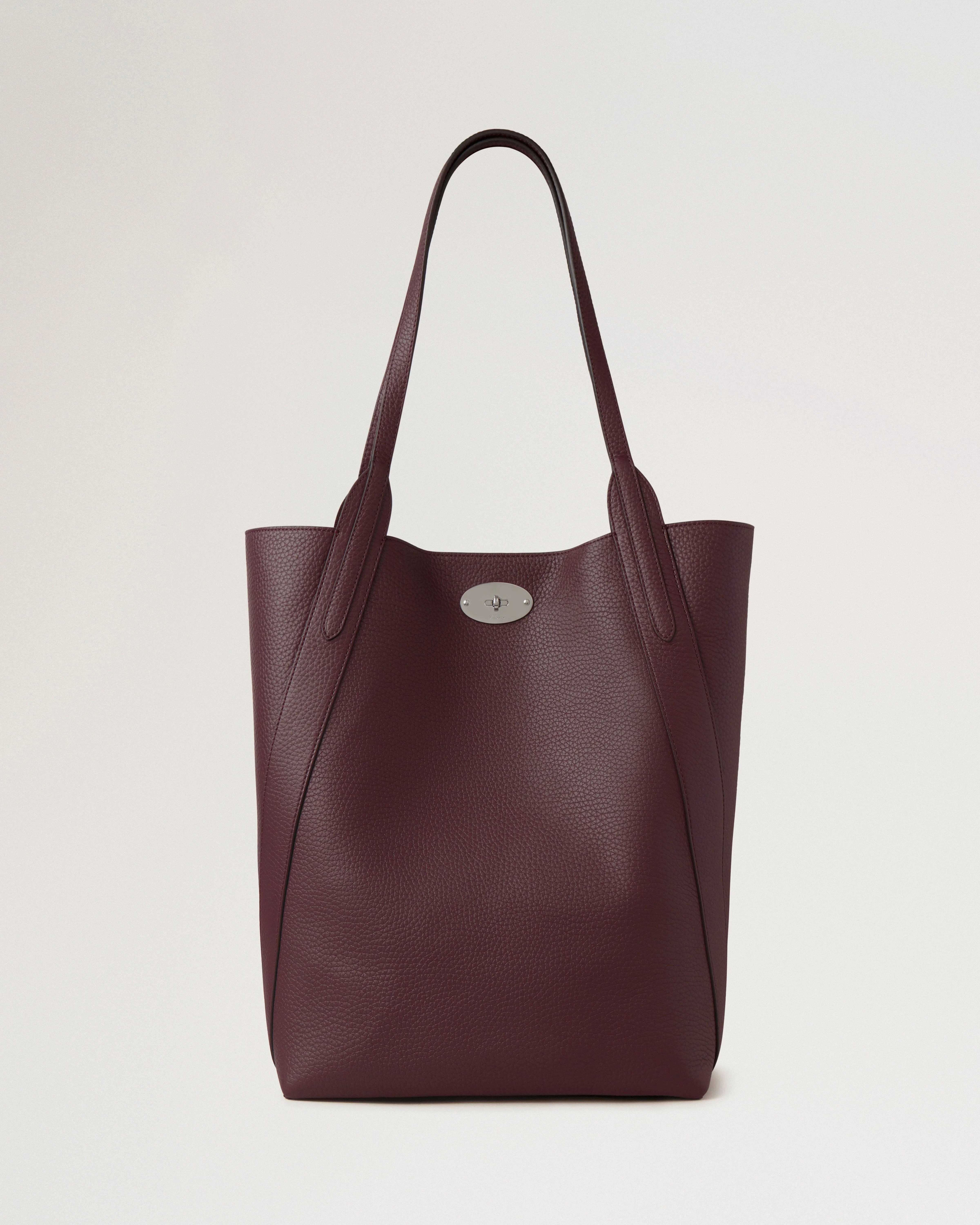 North South Bayswater Tote
Black Cherry Heavy Grain - 1