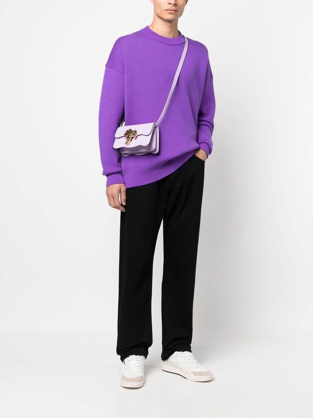 logo-plaque shoulder bag - 2