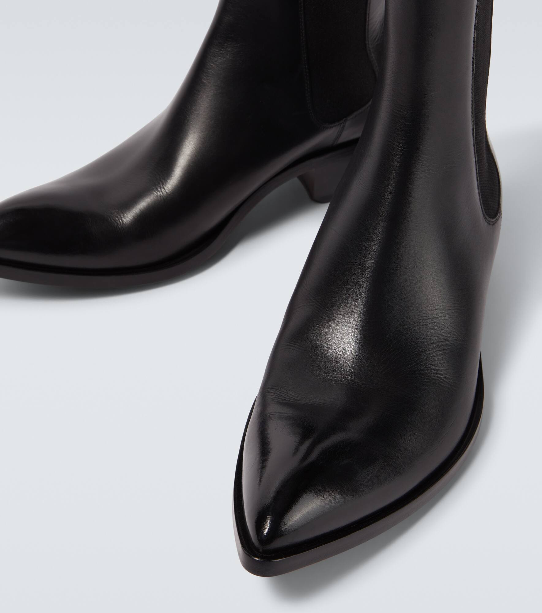 Leather Chelsea boots - 3
