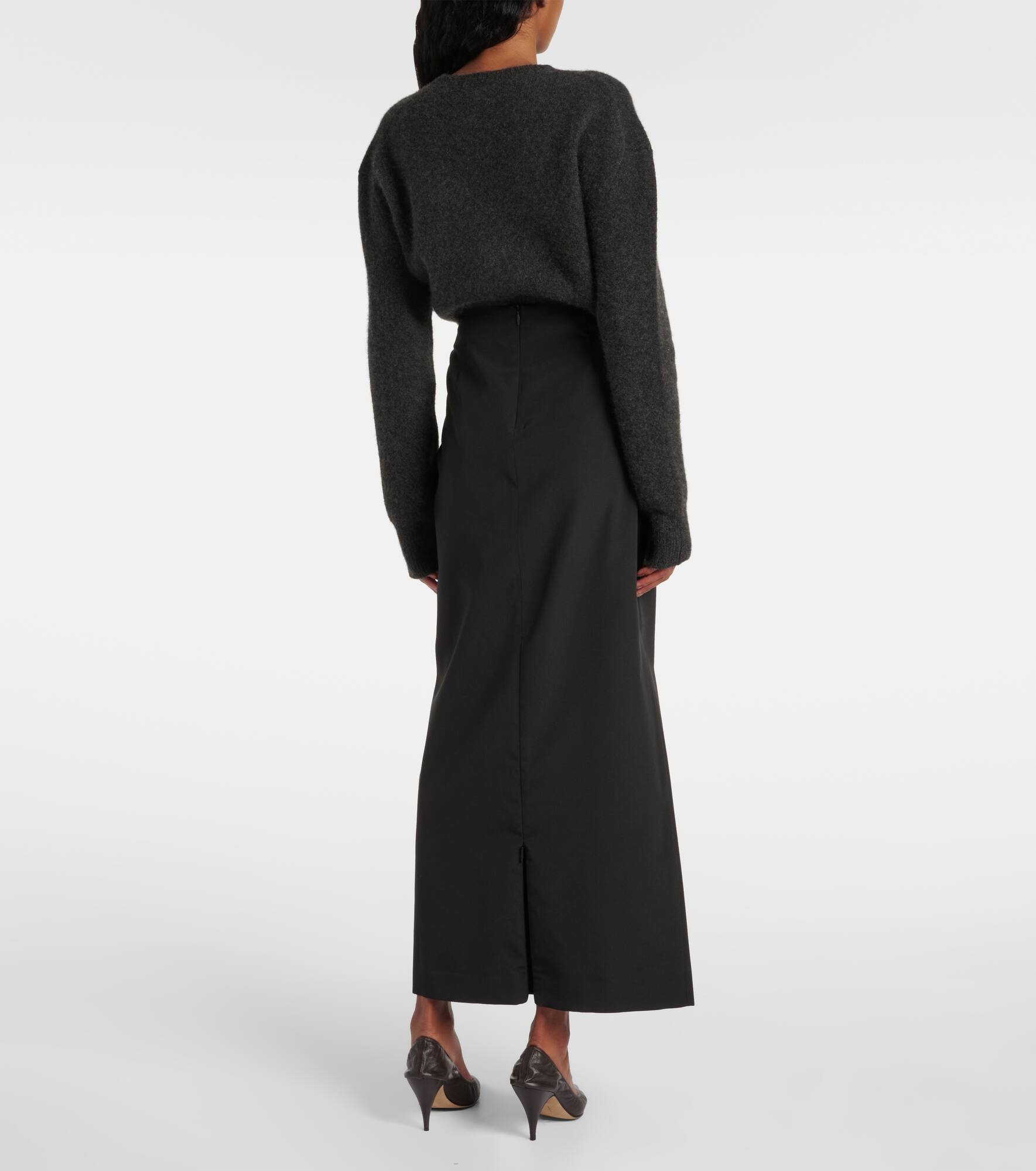 Bartelle silk and wool pencil skirt - 3