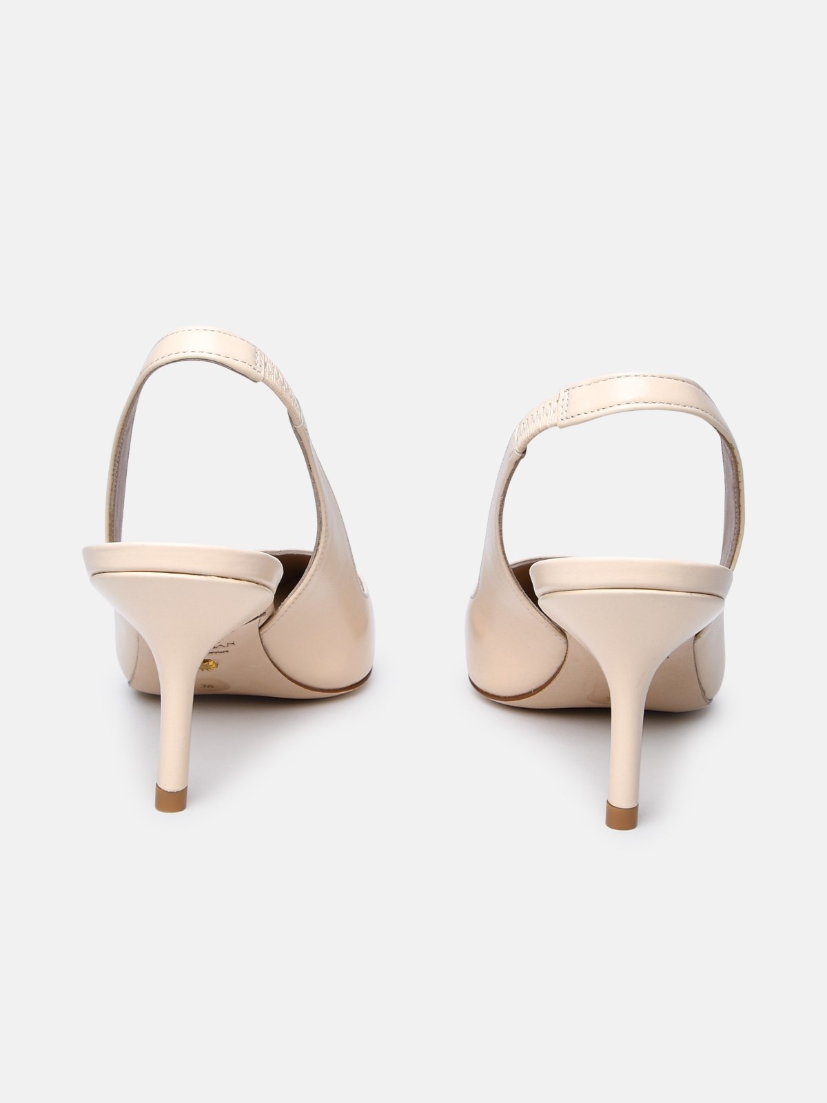 IVORY LEATHER SANDALS - 4