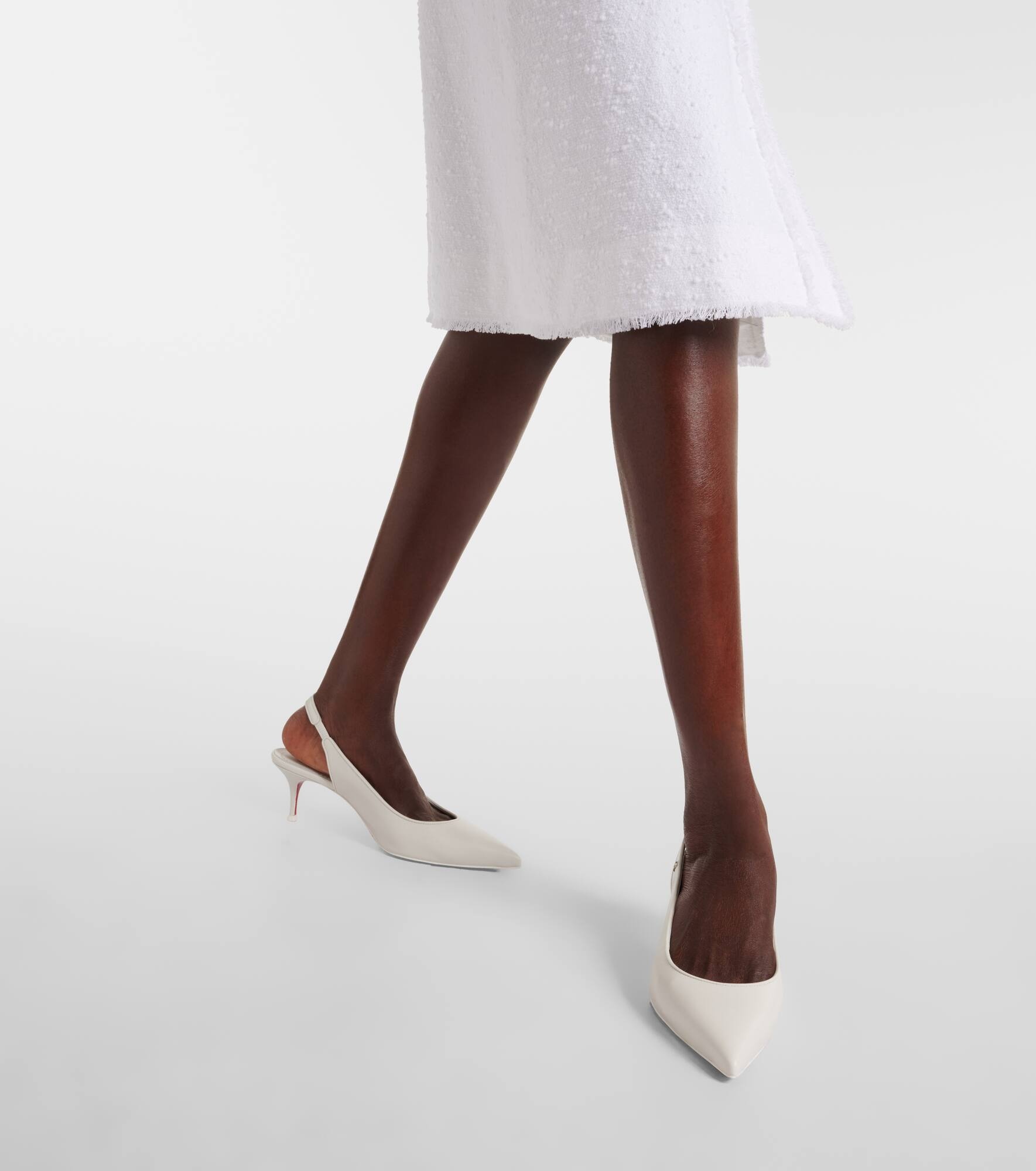 Sporty Kate Sling 55 leather slingback pumps - 3