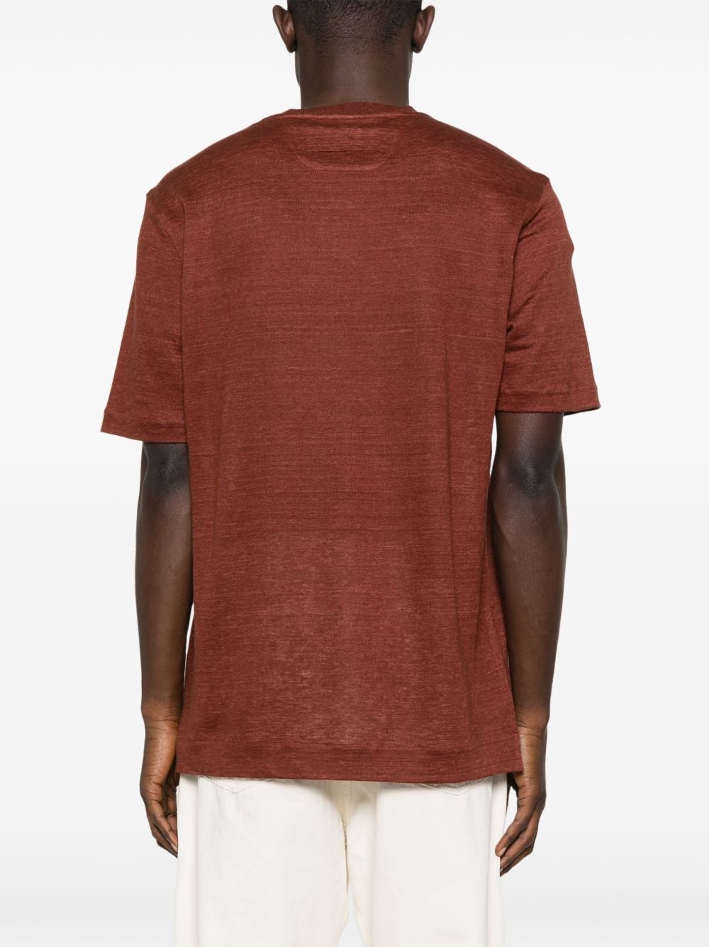 linen short-sleeve t-shirt - 3