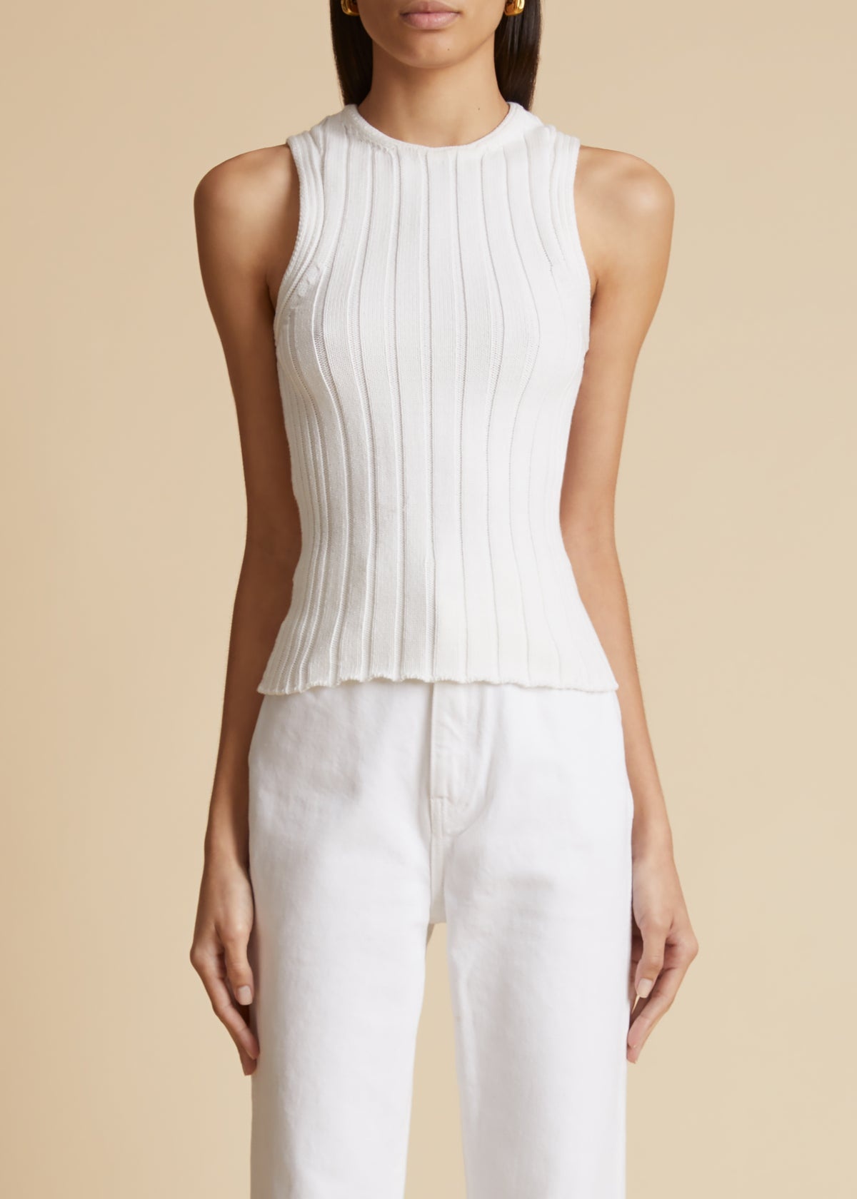 Manu ribbed cotton-blend tank - 3