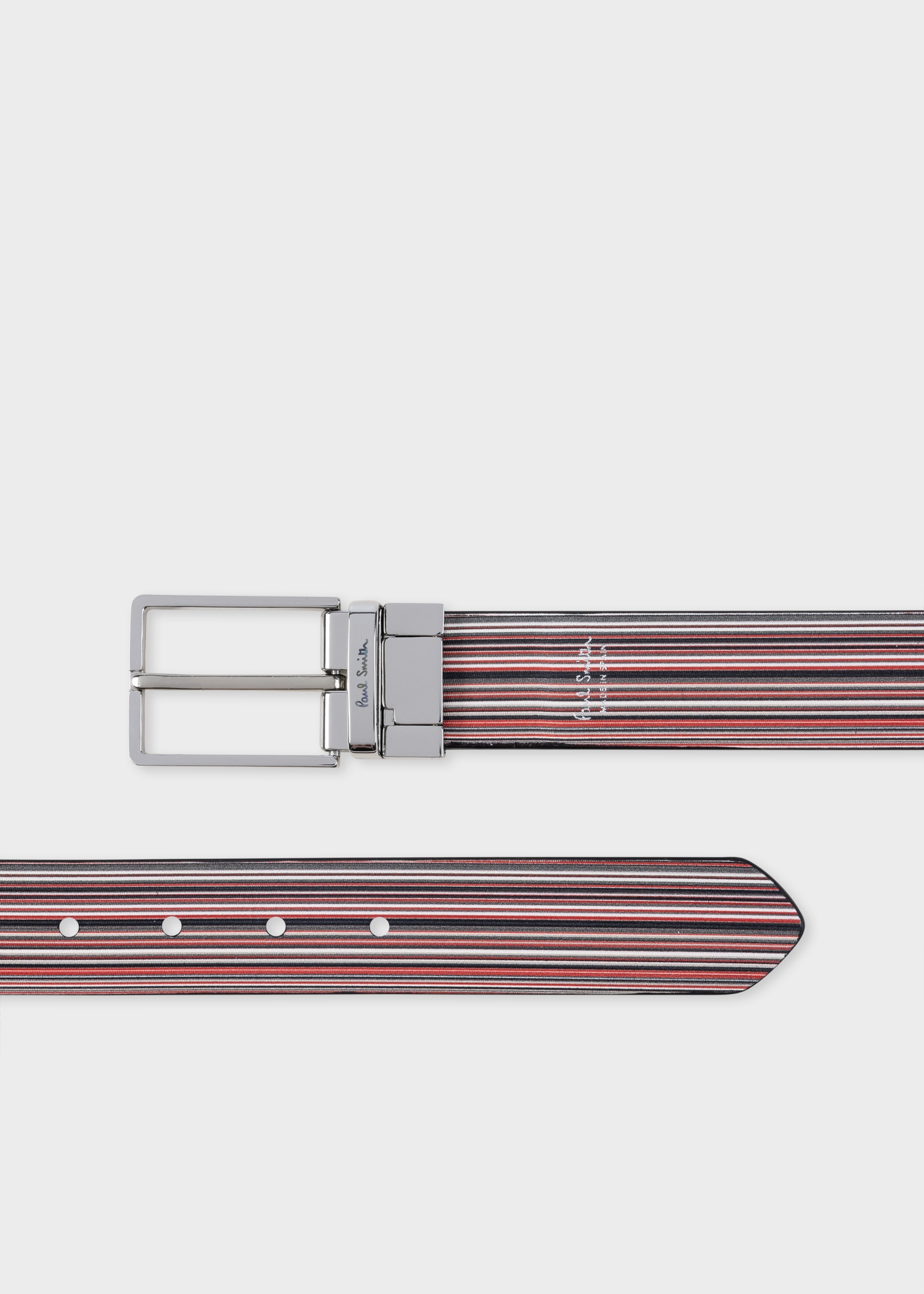 Paul Smith & Manchester United - Cut-to-Fit Reversible Leather Belt - 7