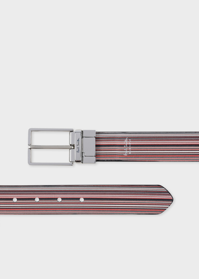 Paul Smith & Manchester United - Cut-to-Fit Reversible Leather Belt 7