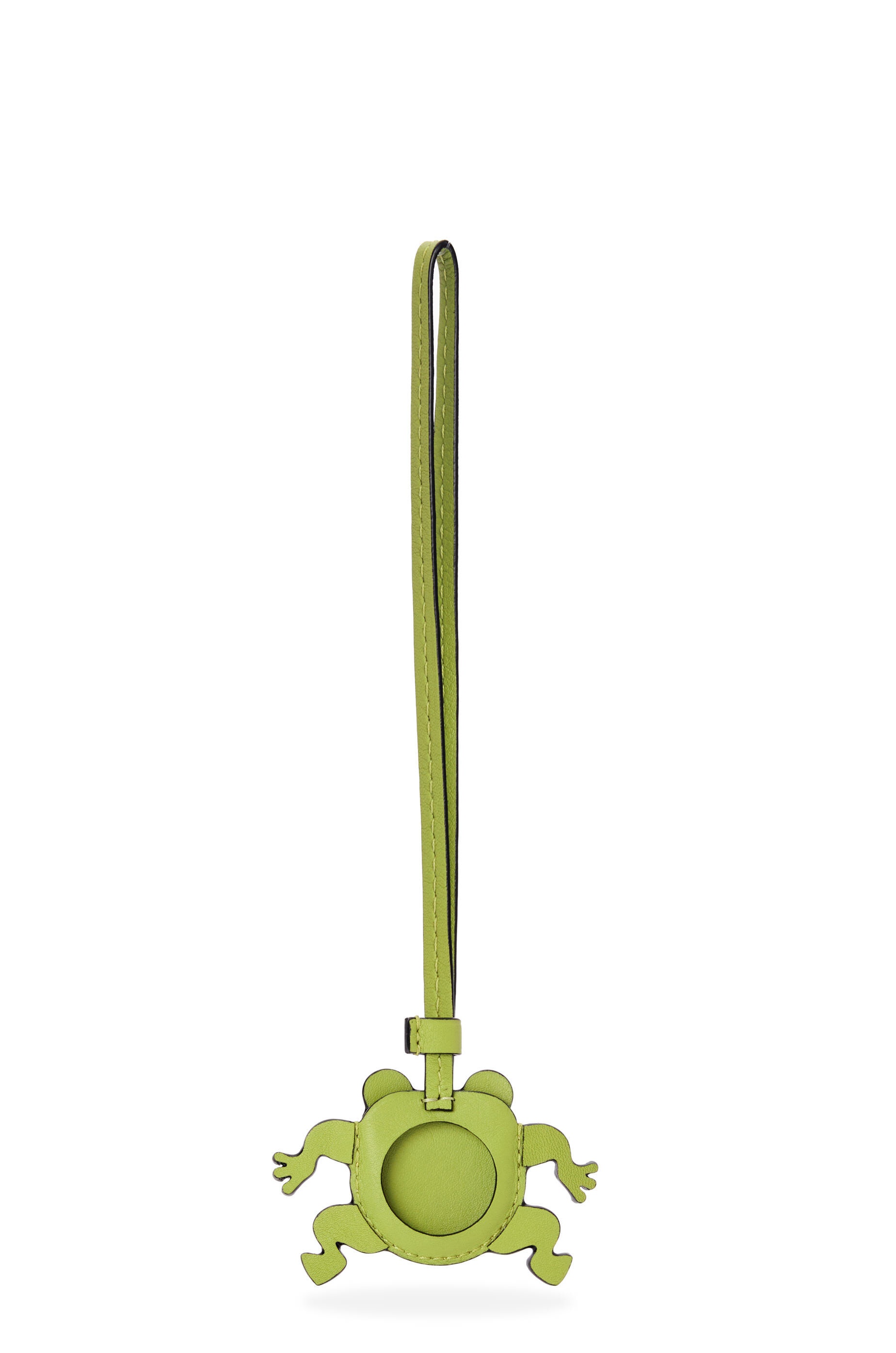 Frog Airtag case in classic calfskin and brass - 2
