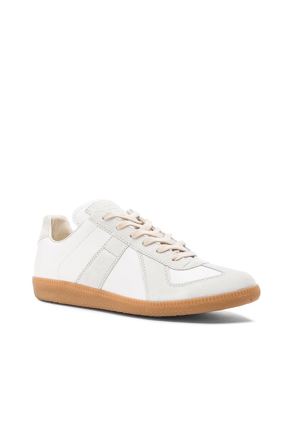 Replica Calf & Lambskin Leather Sneakers - 2