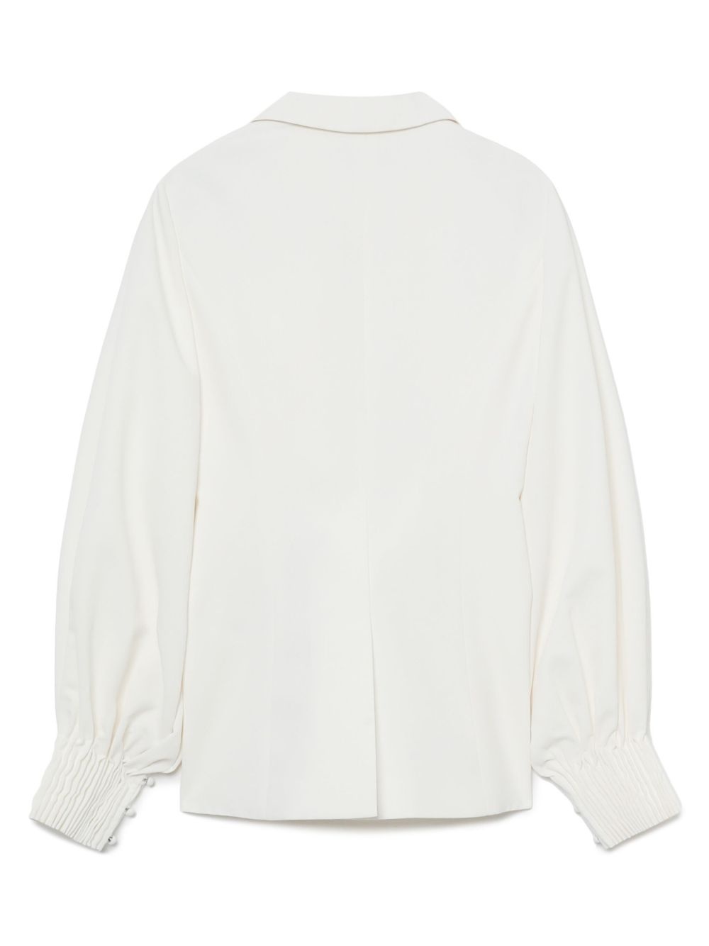 single-button gathered-sleeve jacket - 6