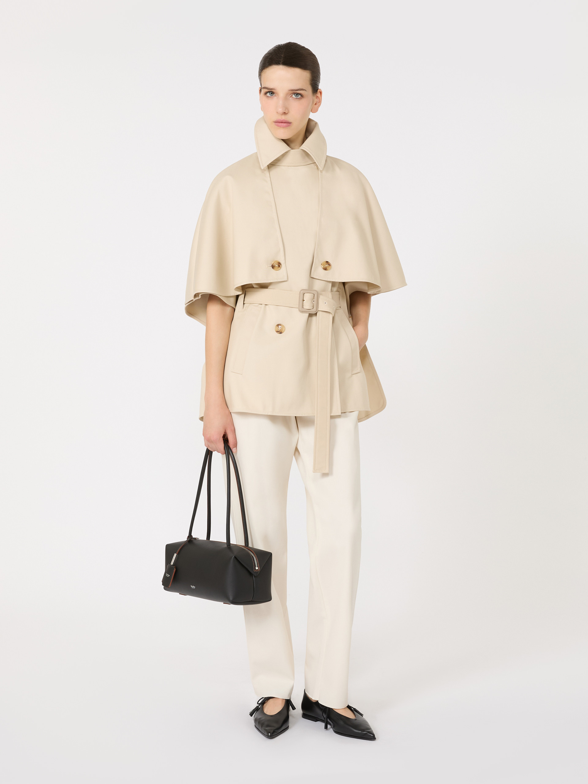 SIGFRID Water-repellent gabardine cloak - 2