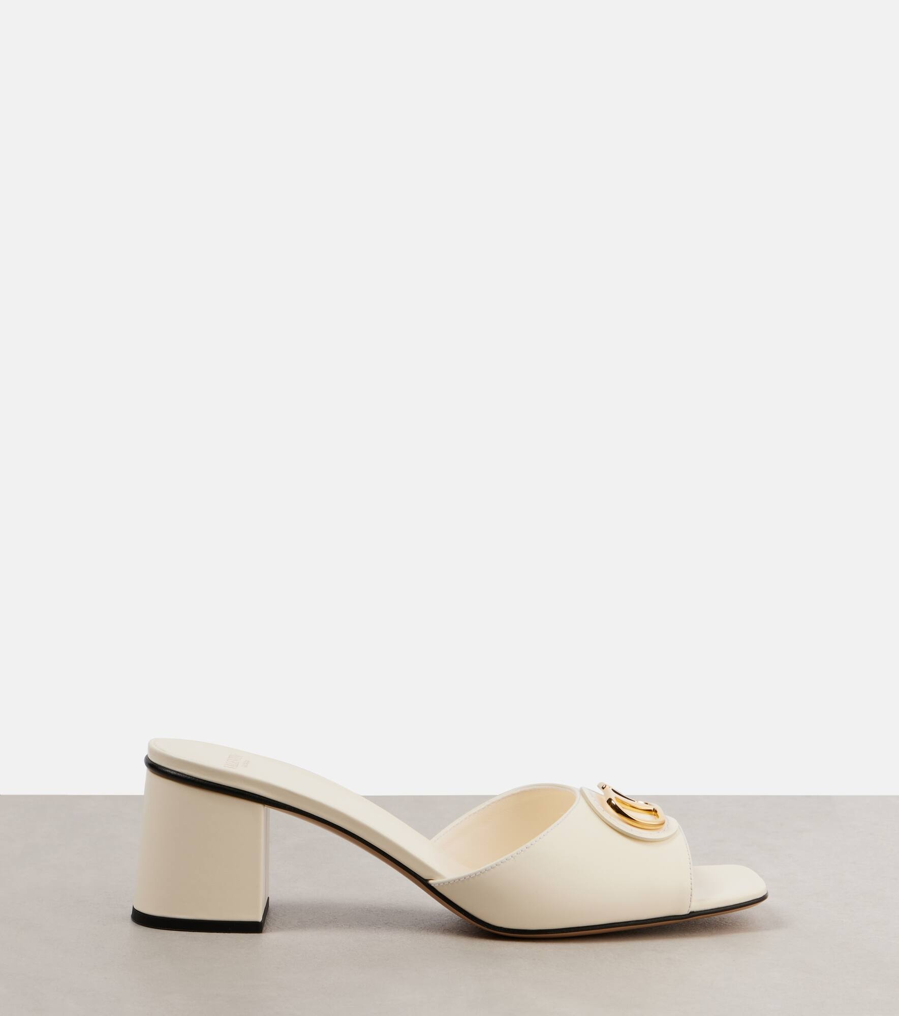 VLogo leather mules - 4