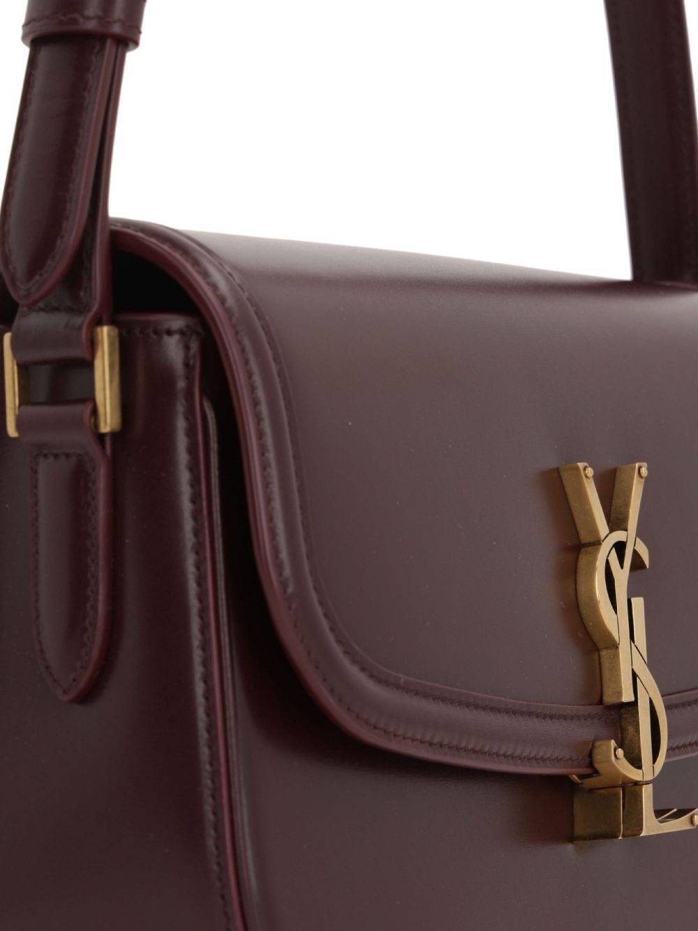 logo-plaque curved shoulder bag - 4