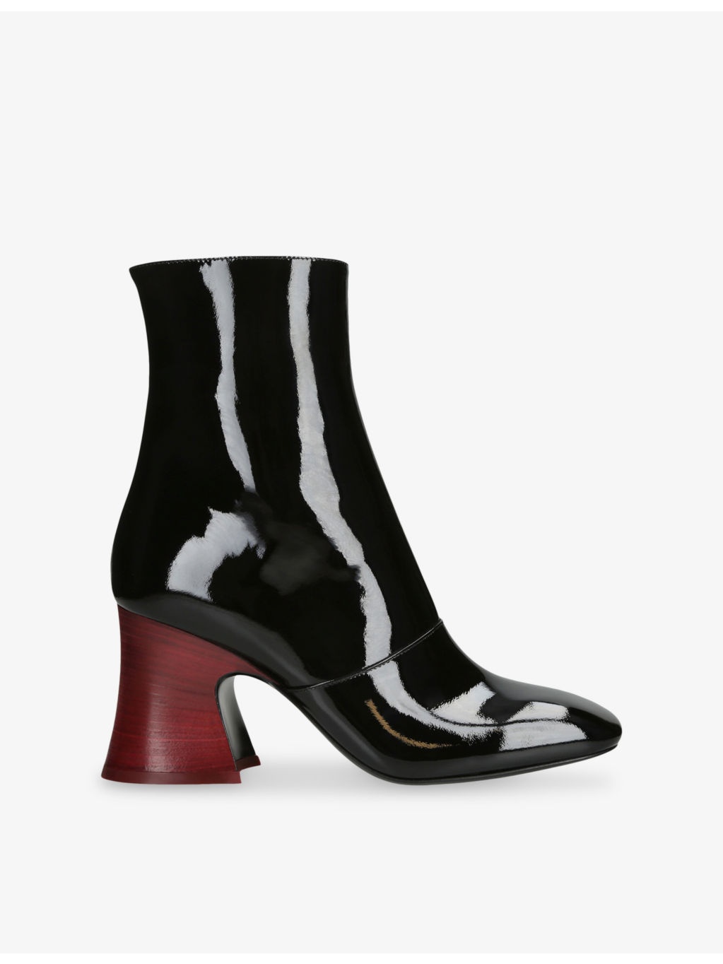 Janis Patent-Leather Heeled Ankle Boots - 1