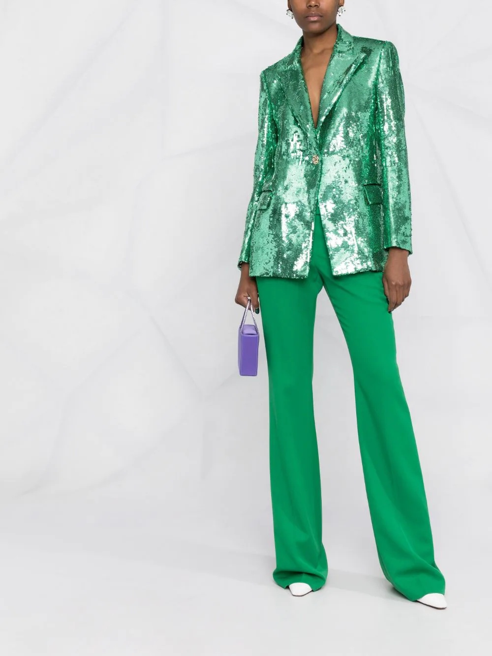 sequin-embellished blazer - 2