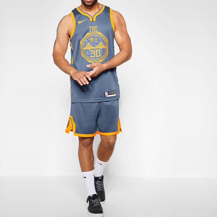 Nike NBA Jersey SW Fan Edition 18-19 Season Golden State Warriors Stephen Curry Warrior 3 0 City lim - 3