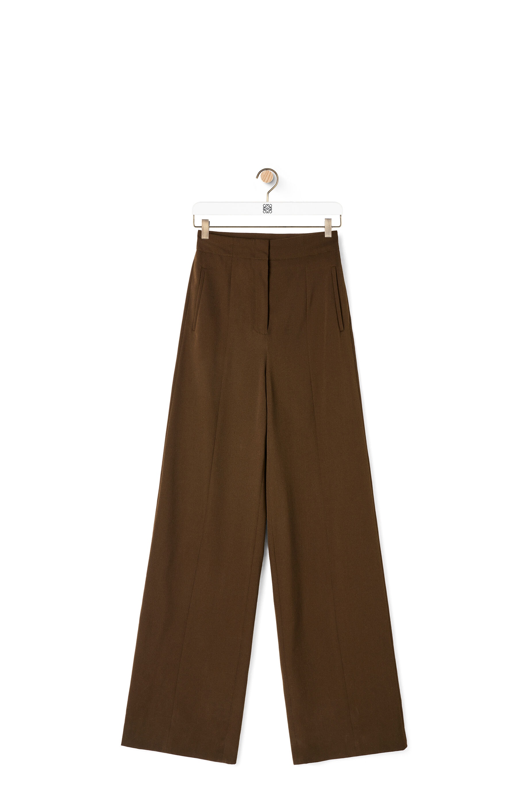 Military trousers in wool and silk - 1