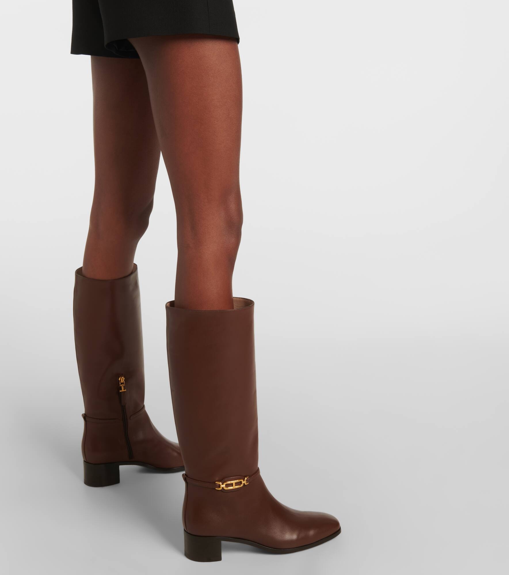 Whitney leather knee-high boots - 4