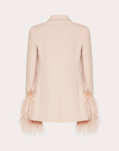 Valentino DRY TAILORING WOOL EMBROIDERED BLAZER outlook