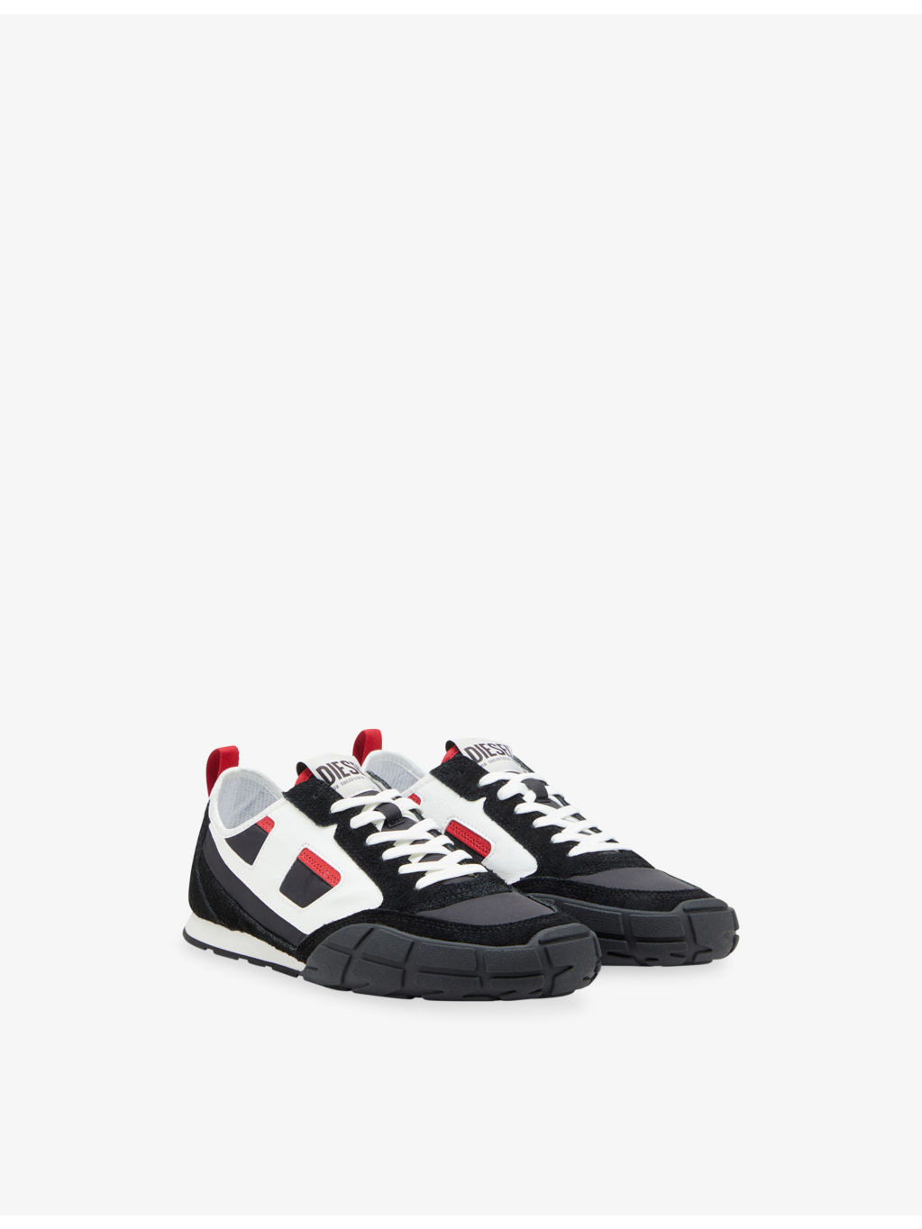 S-Pagodha Leather and Woven Low-Top Trainers - 4