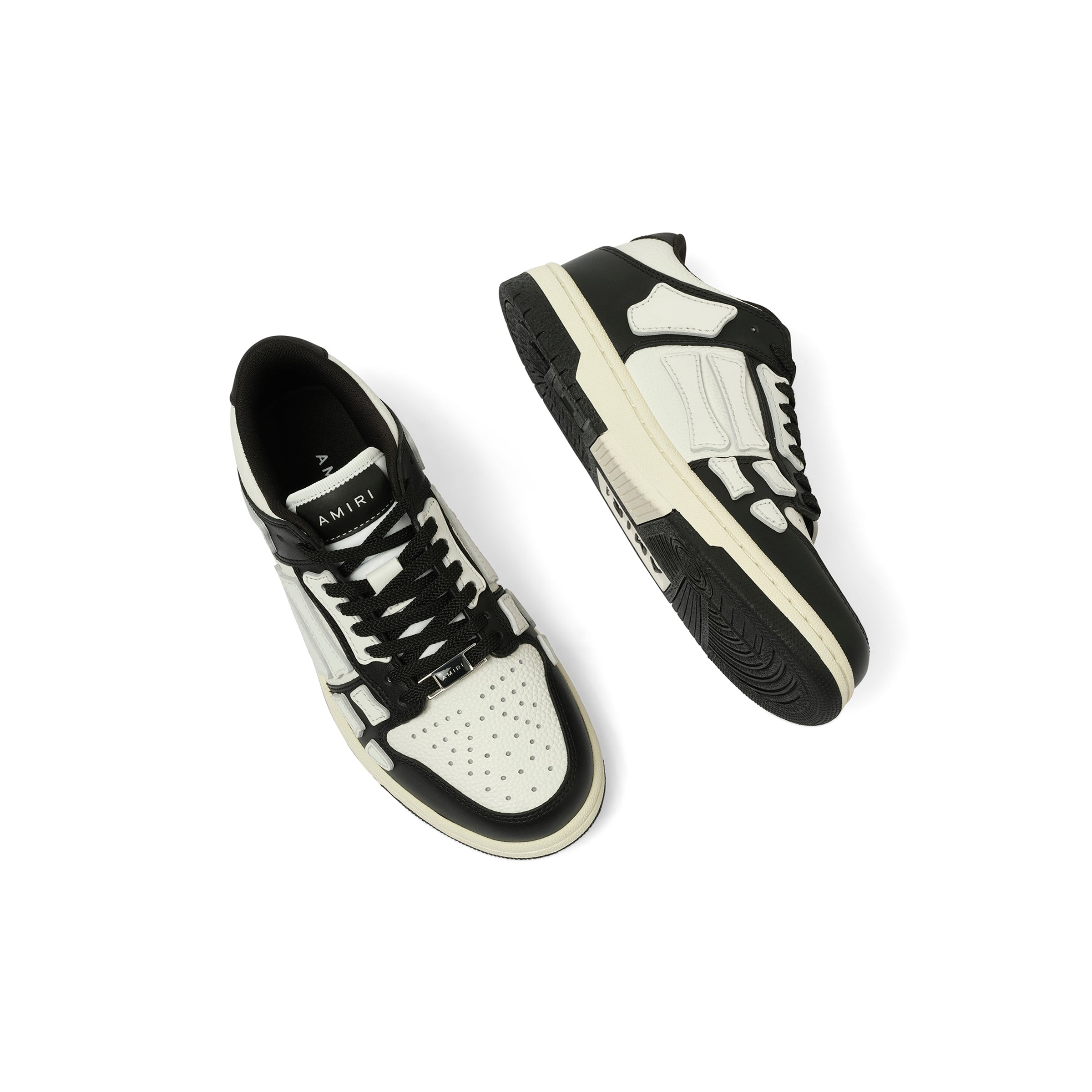 Skeleton Low top Sneaker in Black/White - 4