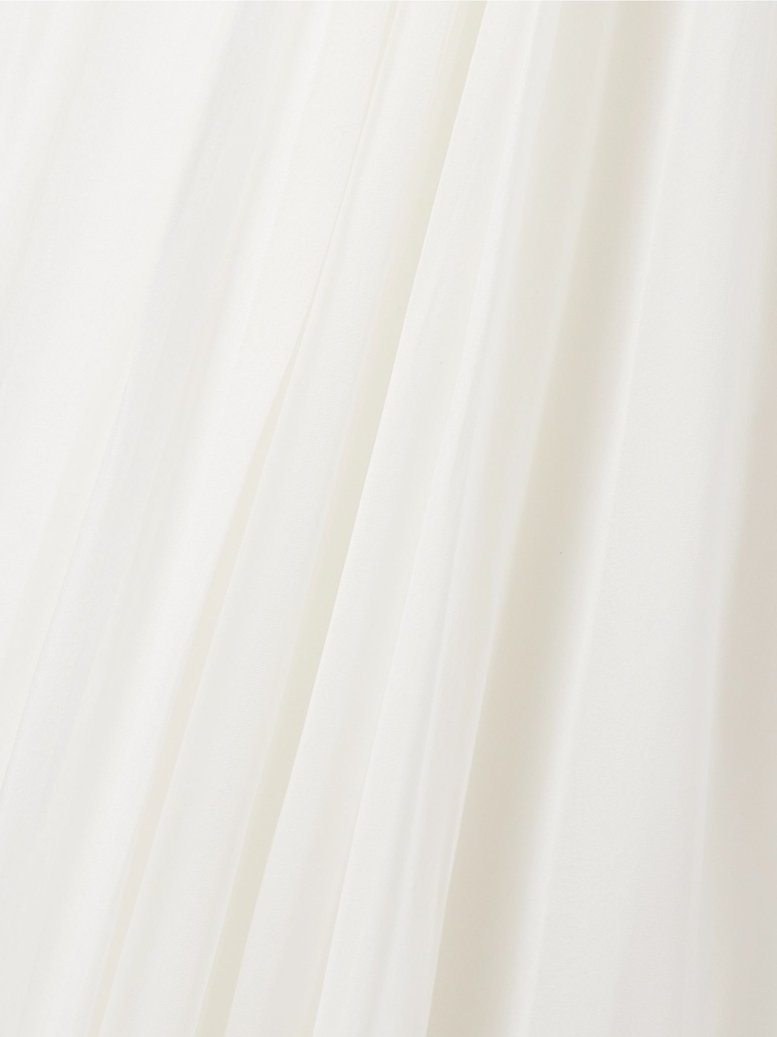 Strapless draped silk-chiffon bustier gown White - 4