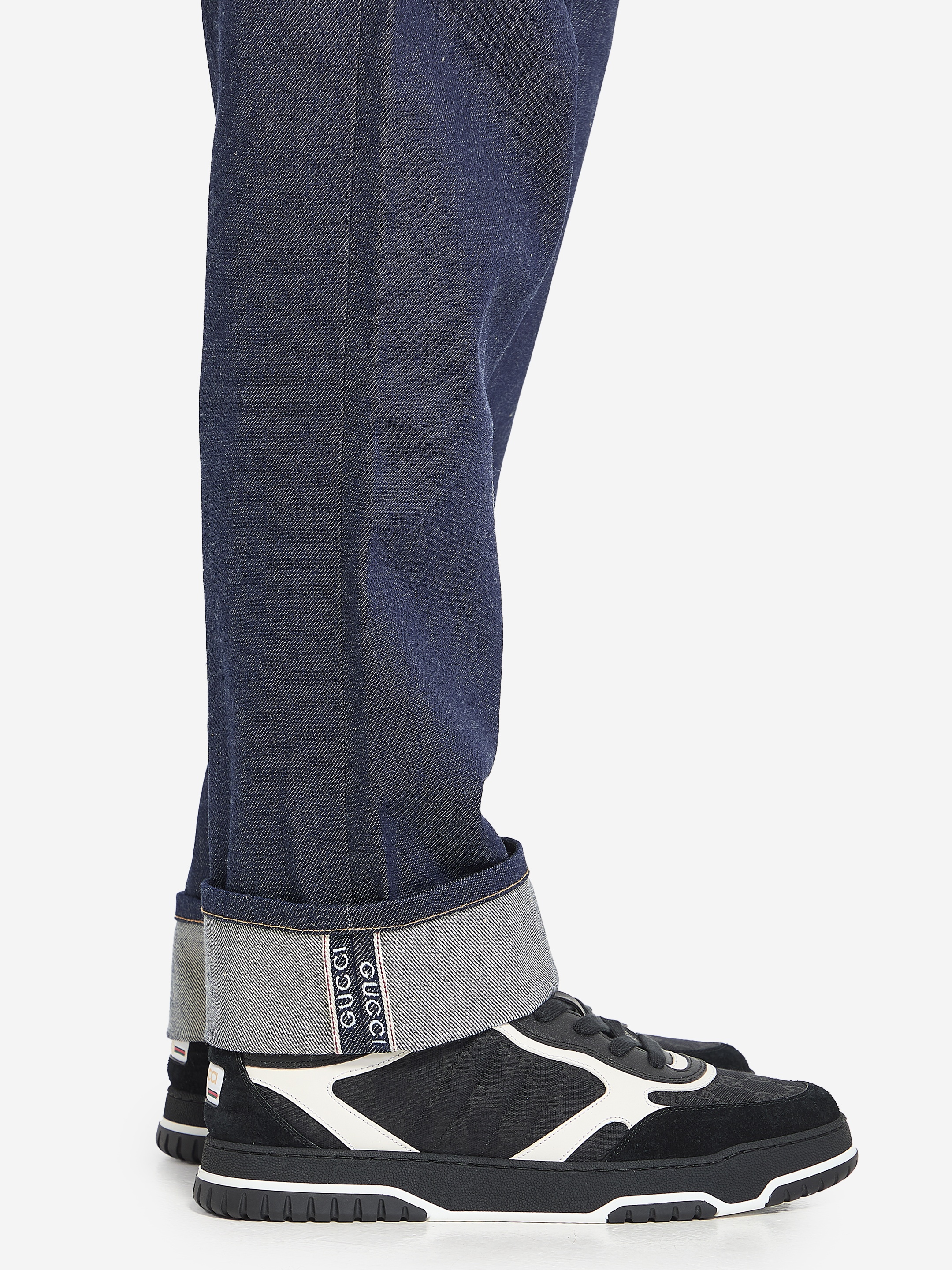 Denim trousers with hem details - 3